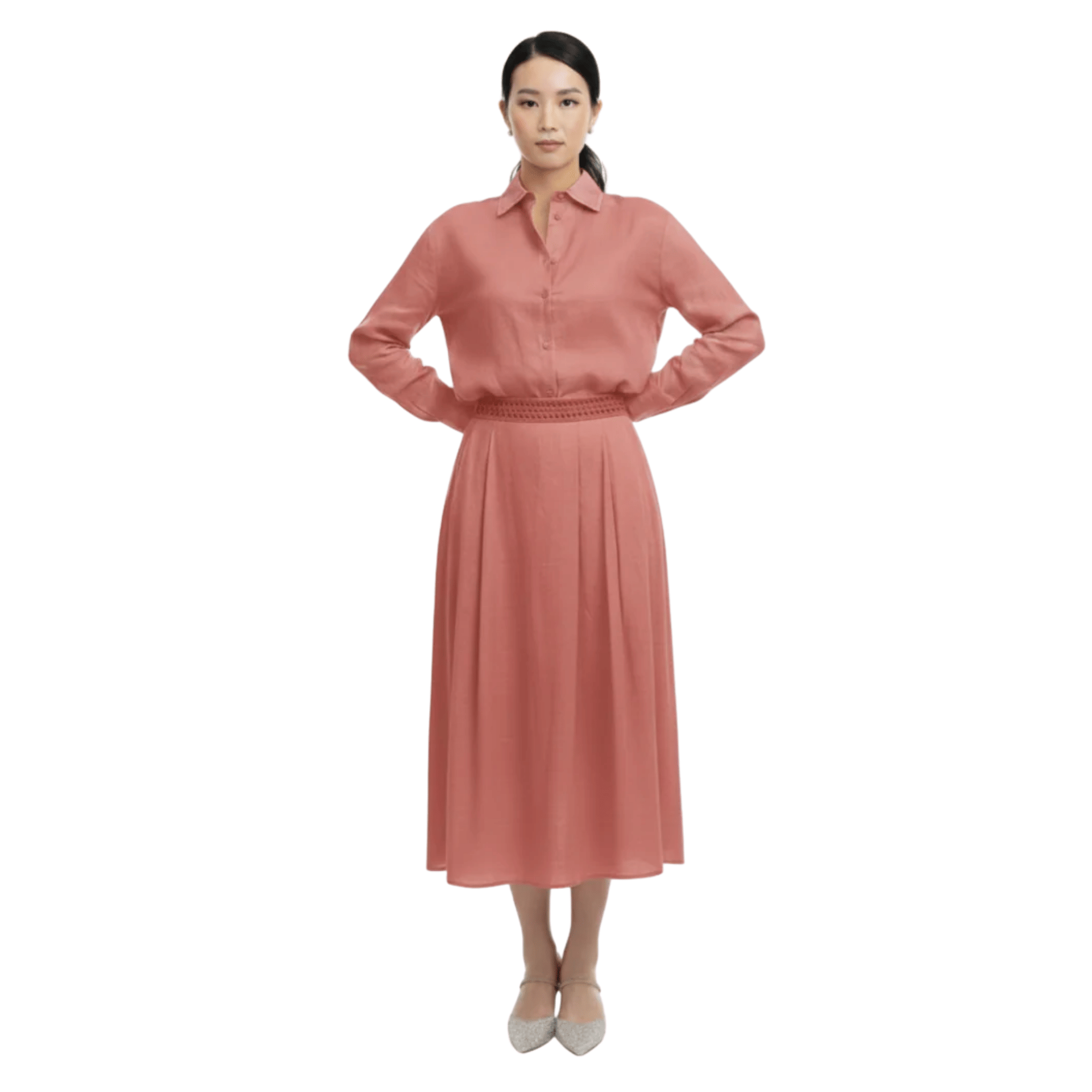 LORO PIANA GONNA ZAIRA SUNNY REFLECT SKIRT( التنورة)