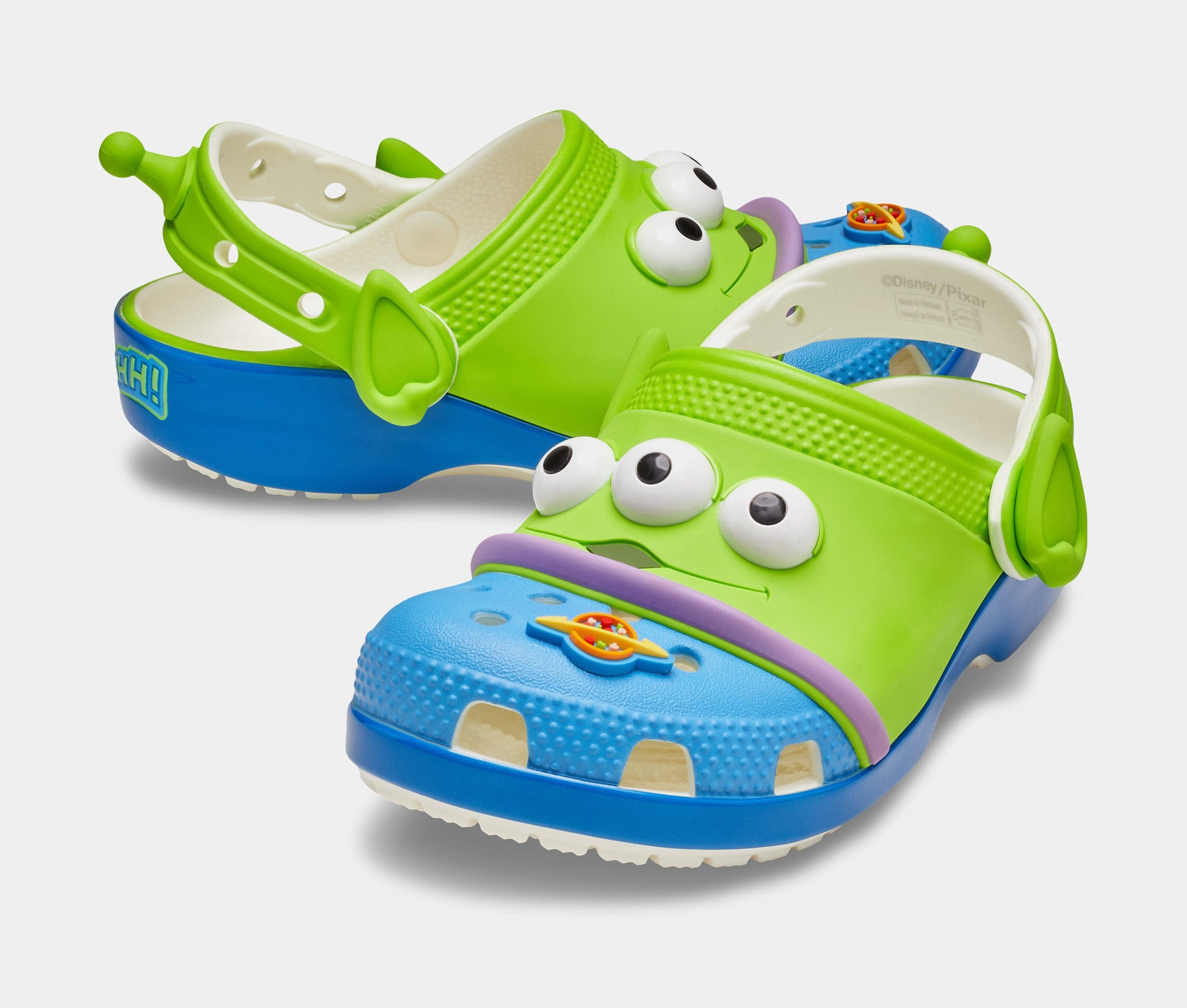CROCS Disney Pixar’s Toy Story Alien Classic Clog Infant Toddler Sandals (Green/Blue)