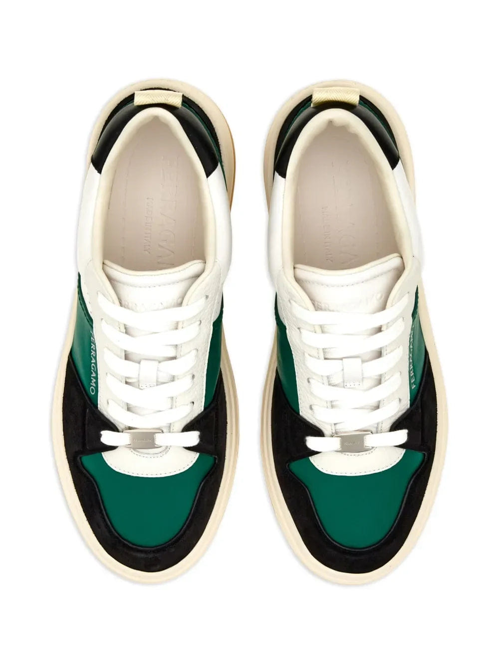 Ferragamo Dennis Panelled Sneakers
