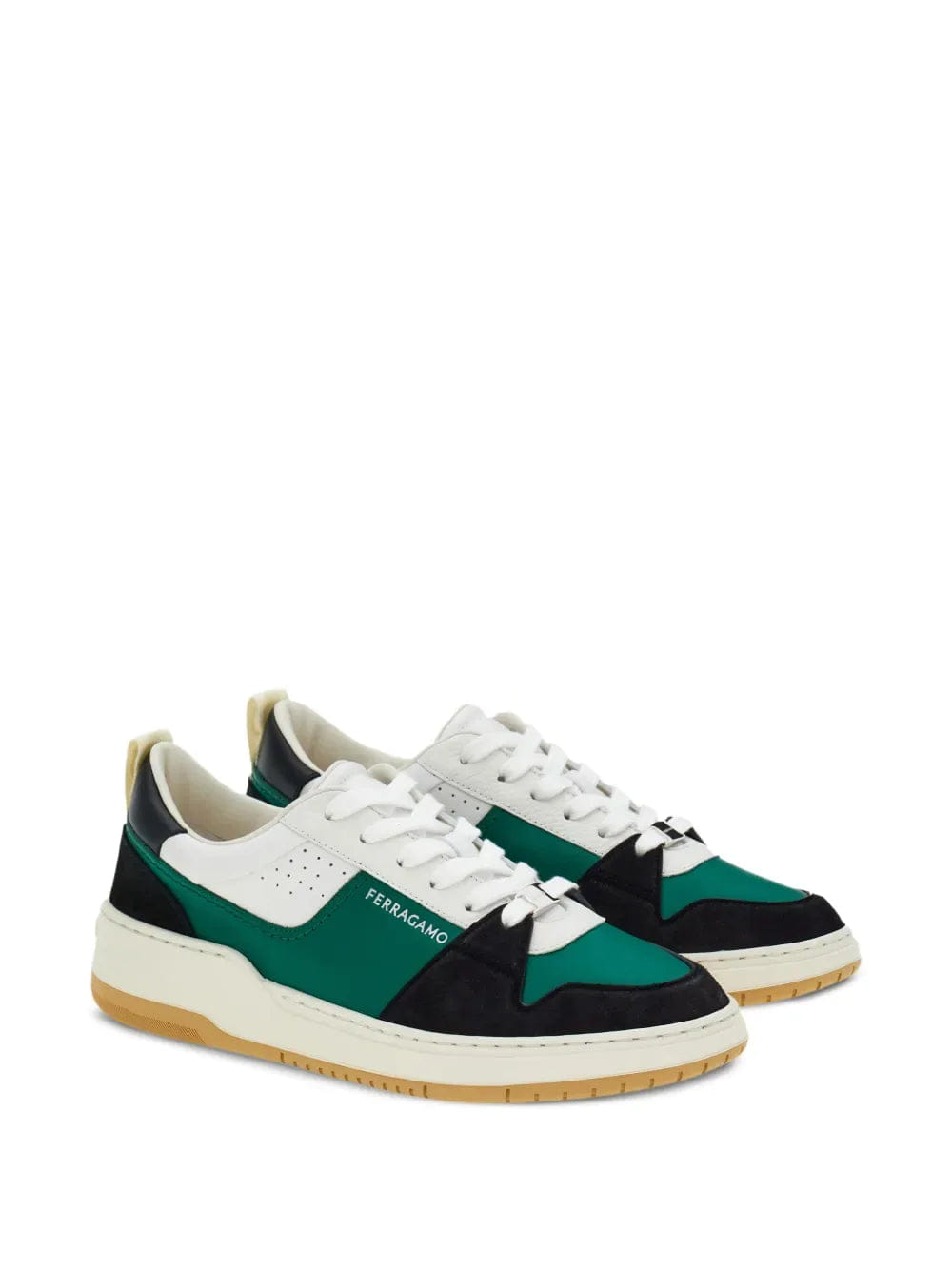 Ferragamo Dennis Panelled Sneakers