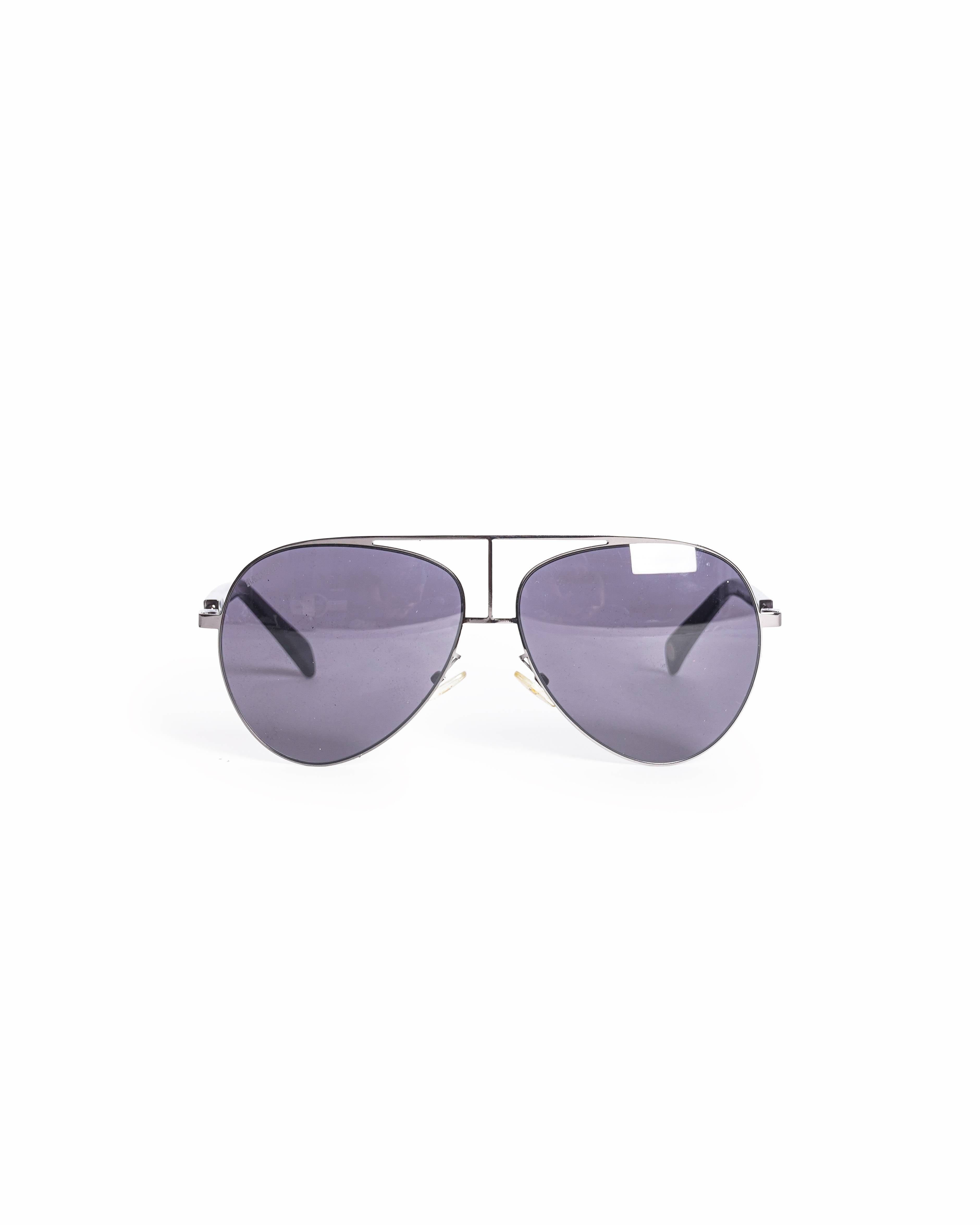 Balmain Paris Men's Gunmetal - Tone Aviator Sunglasses