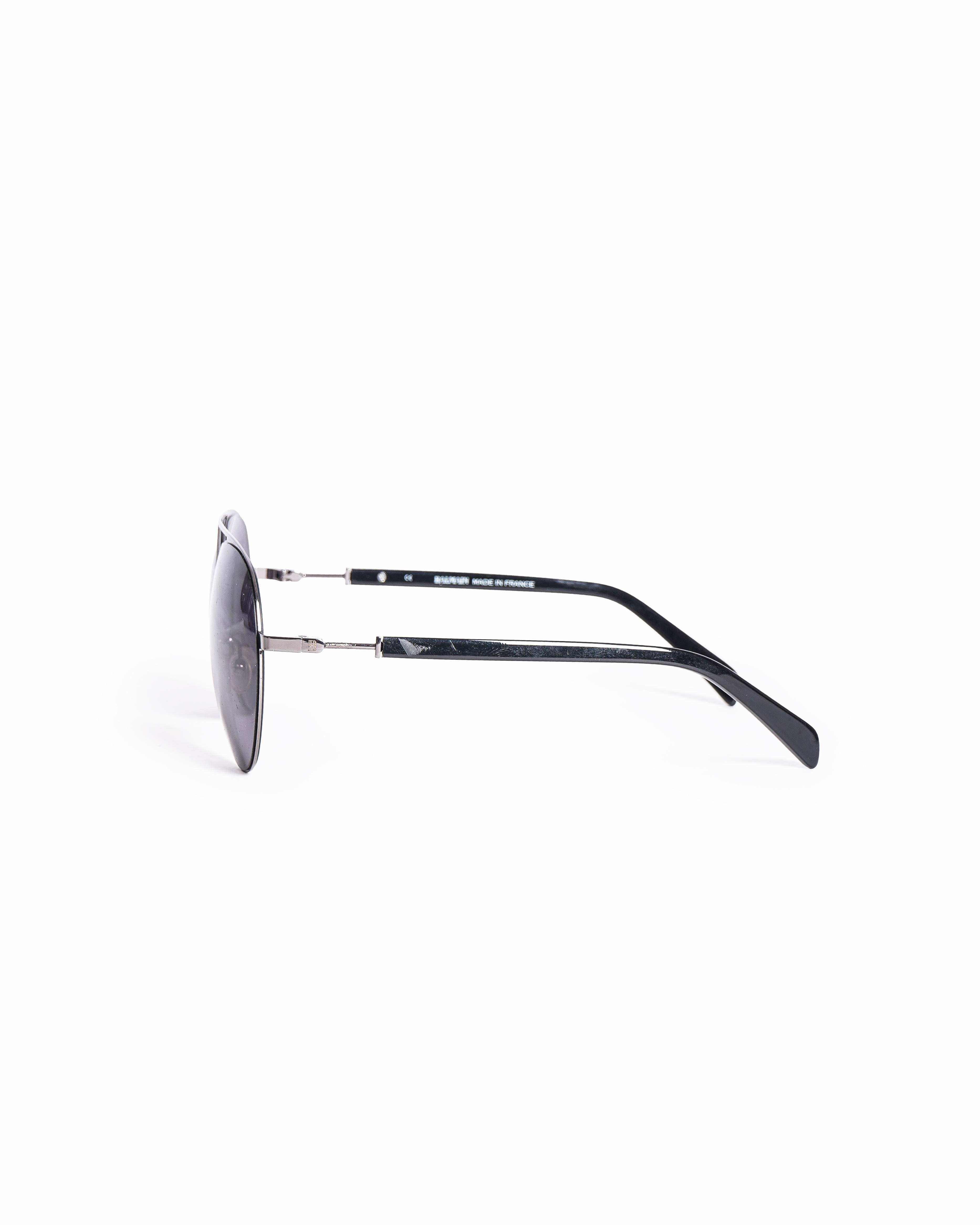 Balmain Paris Men's Gunmetal - Tone Aviator Sunglasses