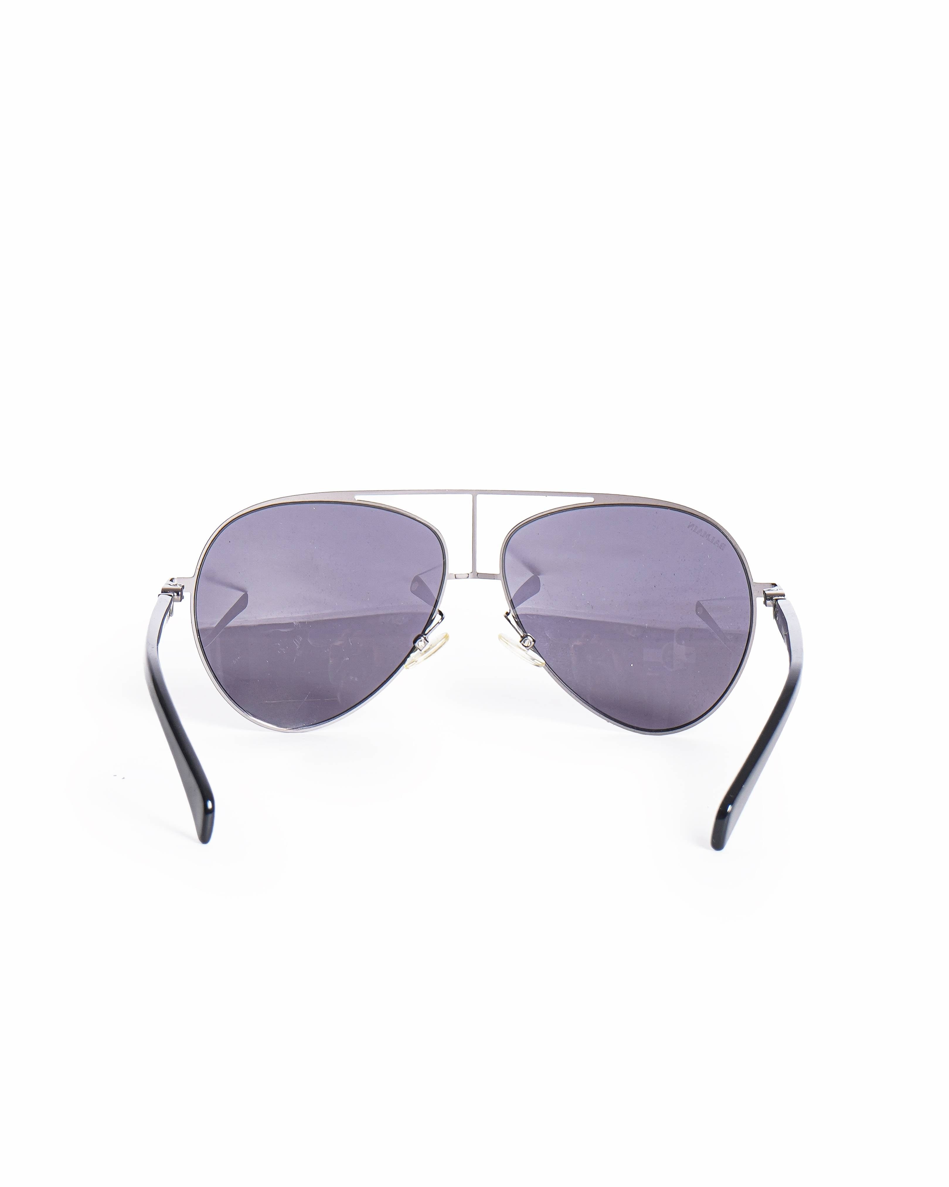 Balmain Paris Men's Gunmetal - Tone Aviator Sunglasses