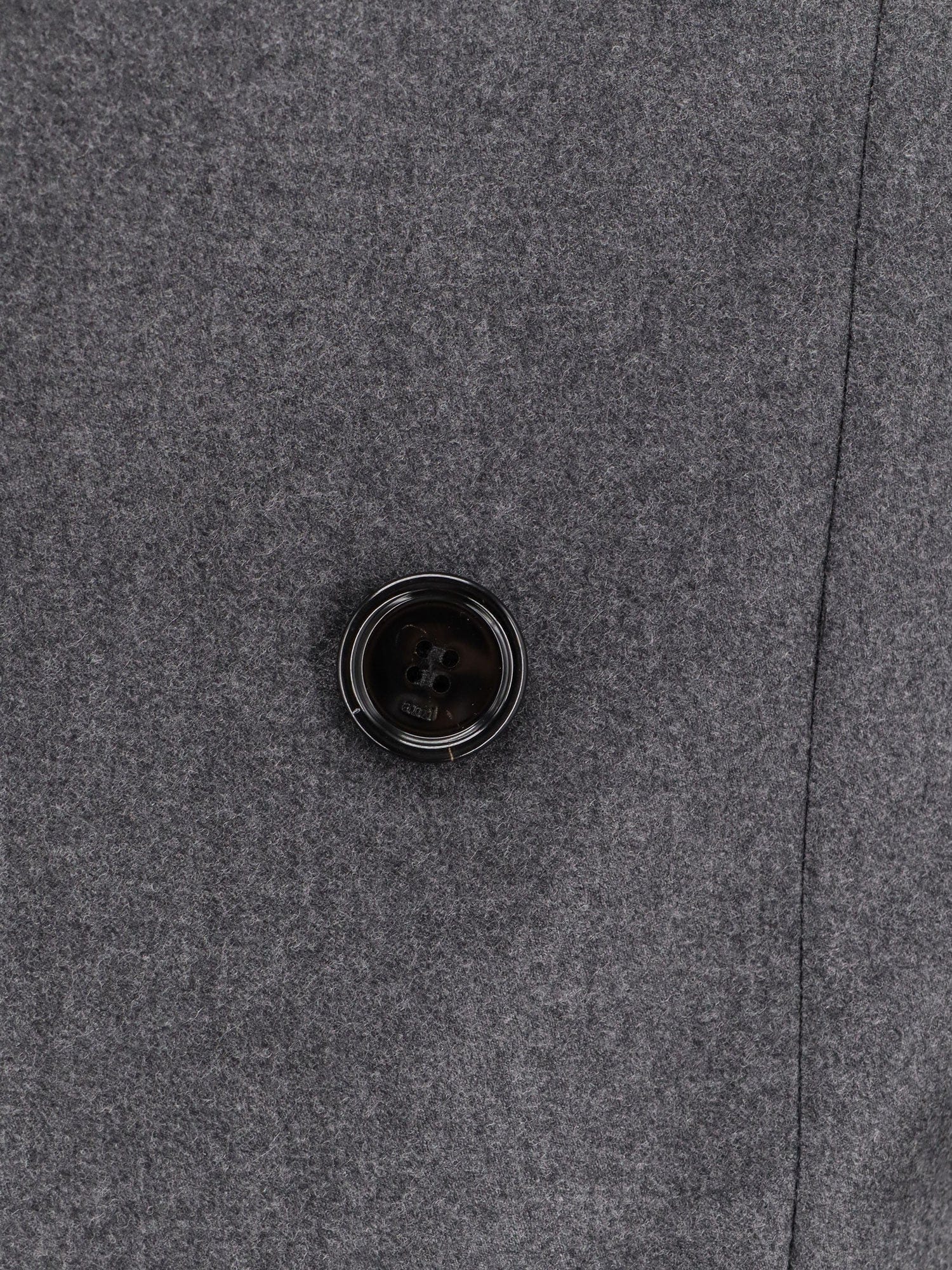 AMI Paris Double - breasted virgin wool blazer