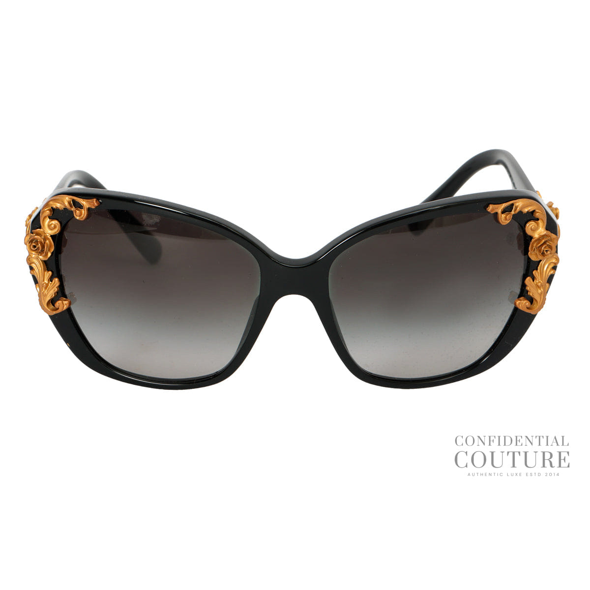 Dolce & Gabbana Black Baroque Sunglasses