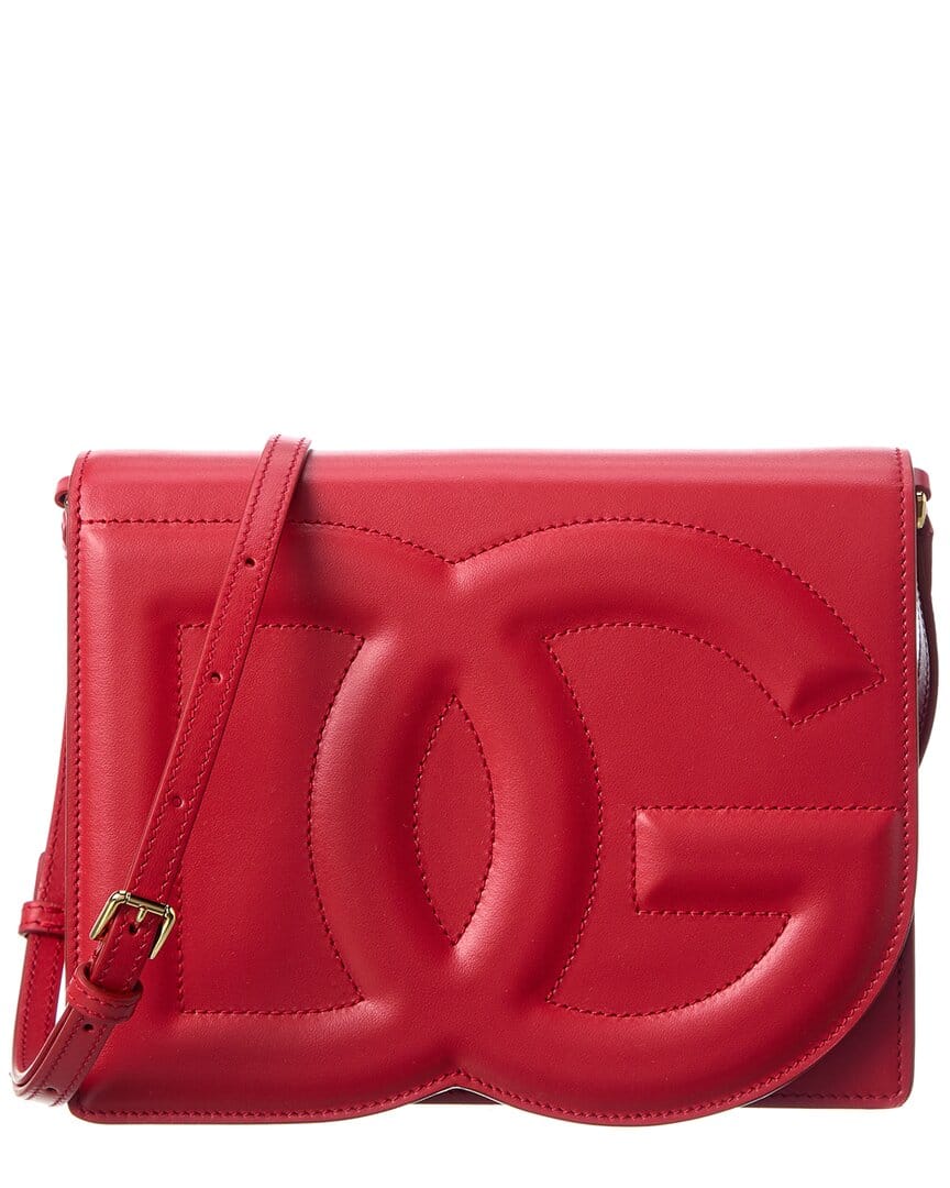 Dolce & Gabbana Logo Leather Shoulder Bag