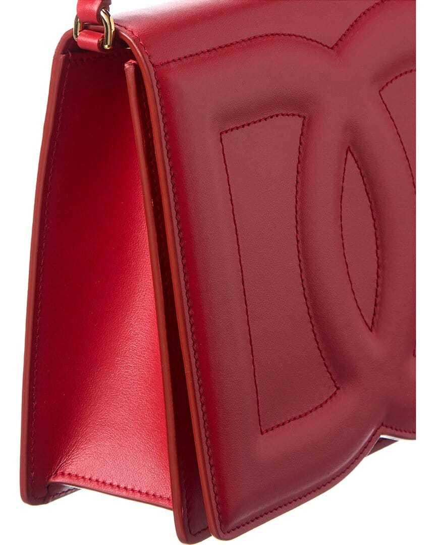 Dolce & Gabbana Logo Leather Shoulder Bag