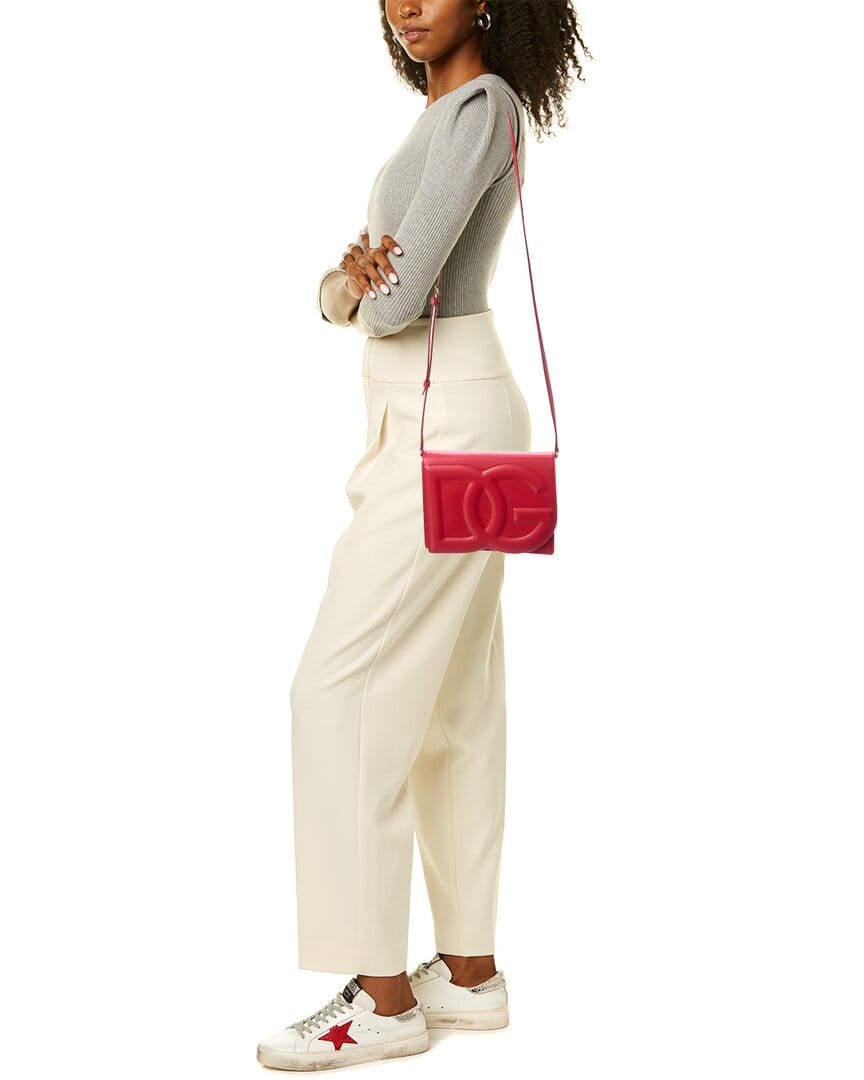 Dolce & Gabbana Logo Leather Shoulder Bag