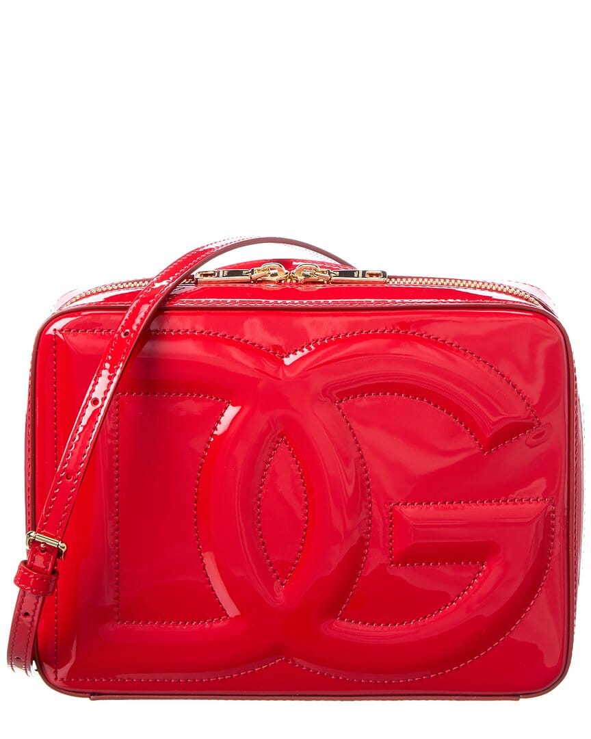 Dolce & Gabbana Dg Medium Patent Camera Bag