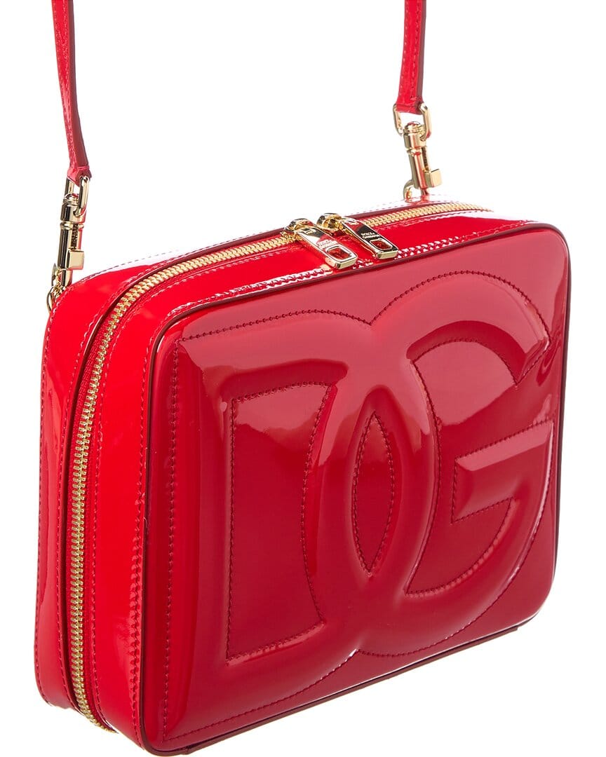 Dolce & Gabbana Dg Medium Patent Camera Bag
