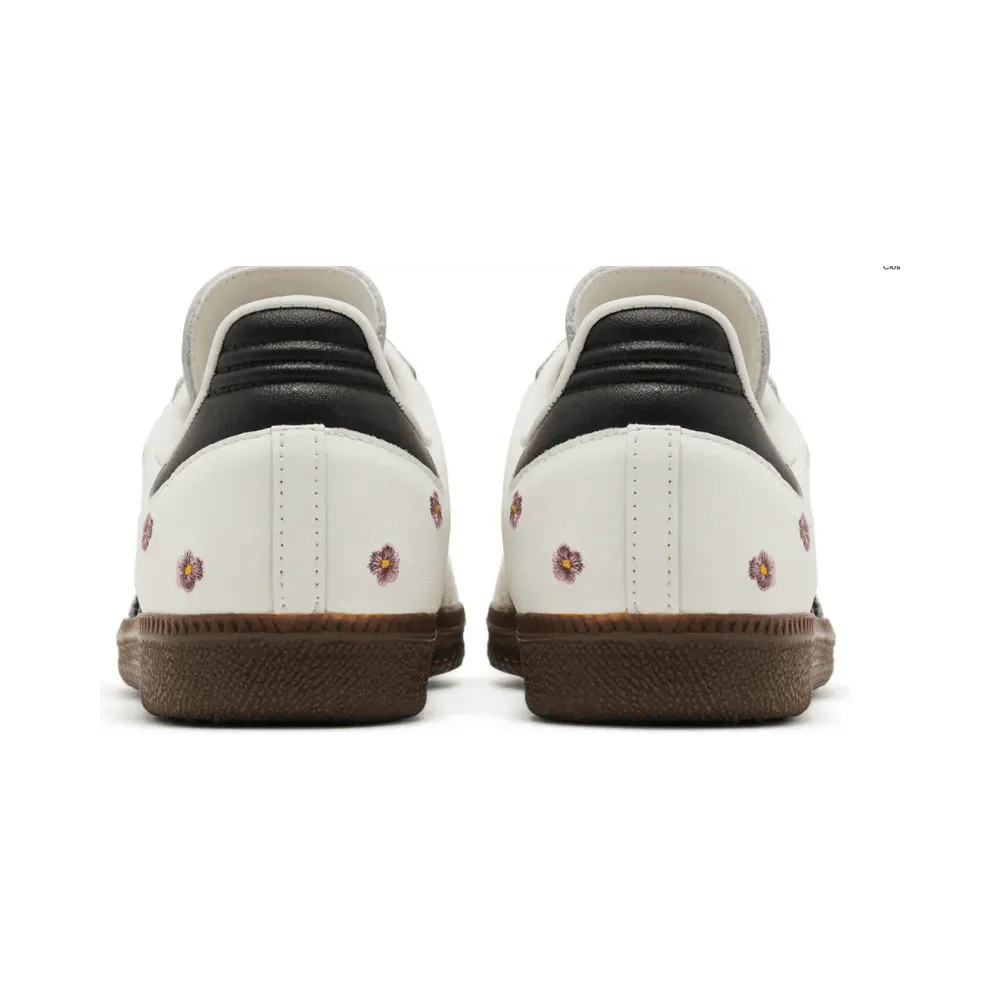 WHITE* Samba OG White Floral Embroidery
