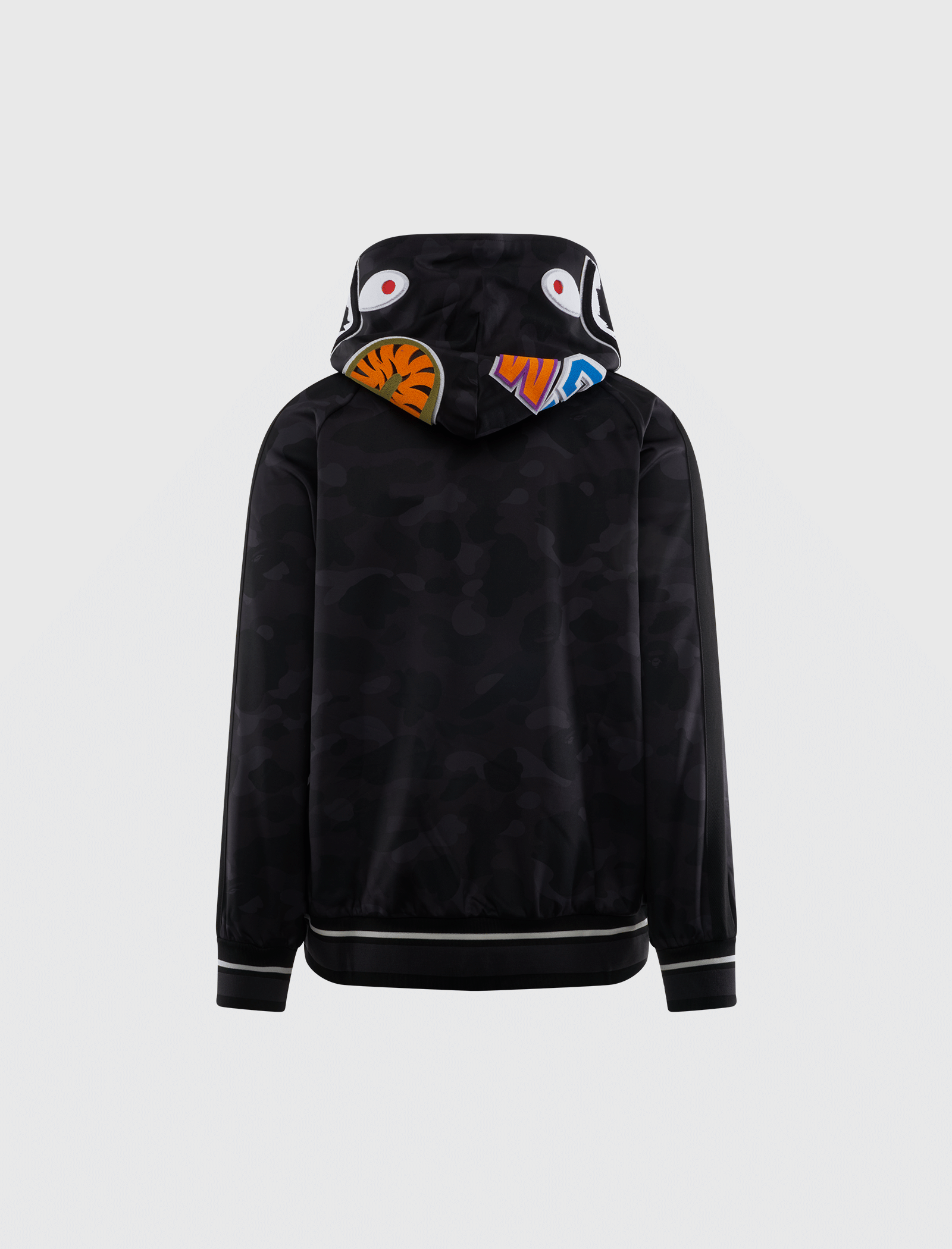 BAPE COLOR CAMO SHARK RELAXED FIT HOODIE TRACK JACKET