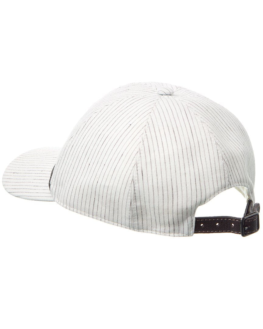 Brunello Cucinelli Leather - Trim Linen - Blend Cap