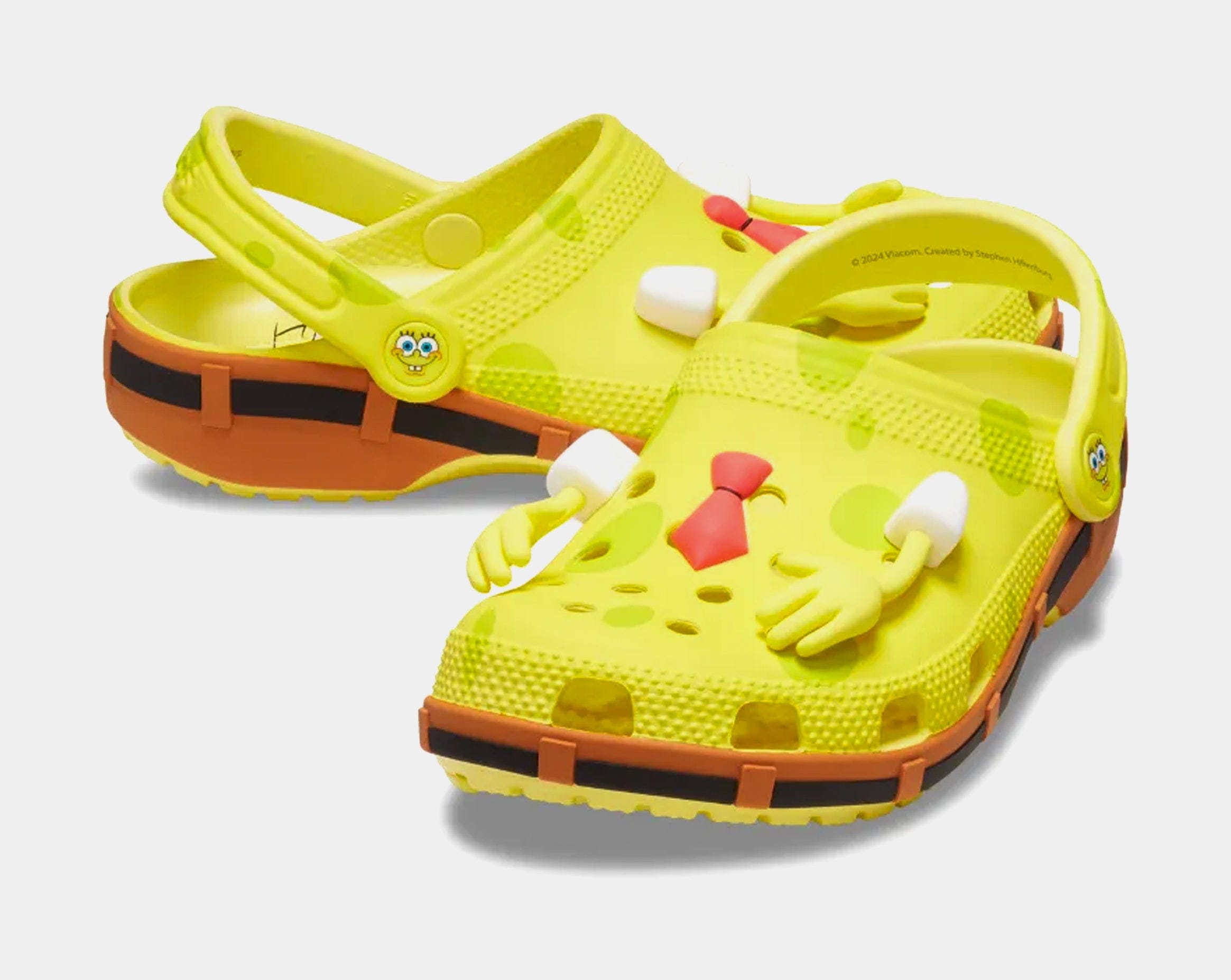 CROCS SpongeBob SquarePants Classic Clog Mens Sandals (Banana)