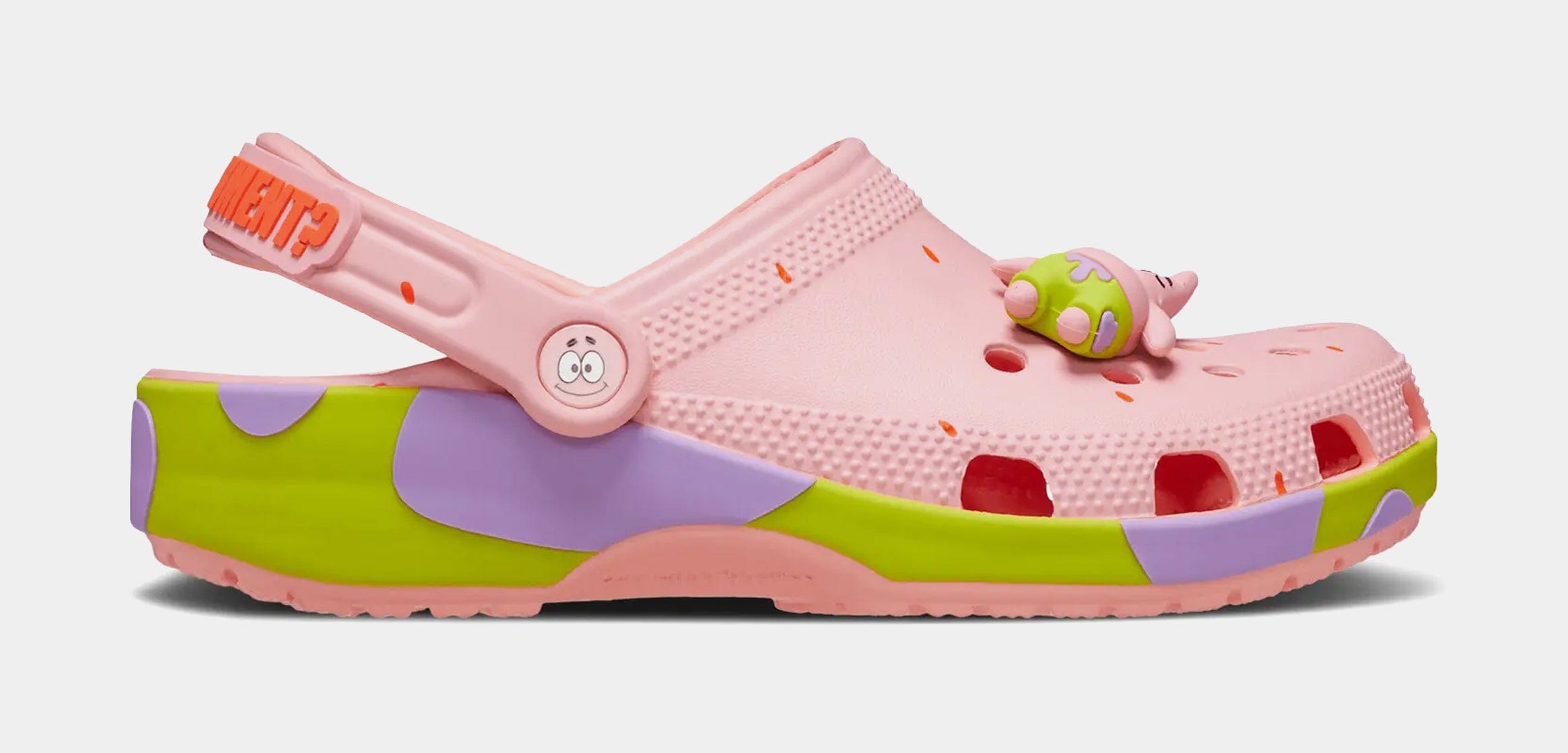 CROCS Patrick Star Classic Clog Mens Sandals (Pink/Green)