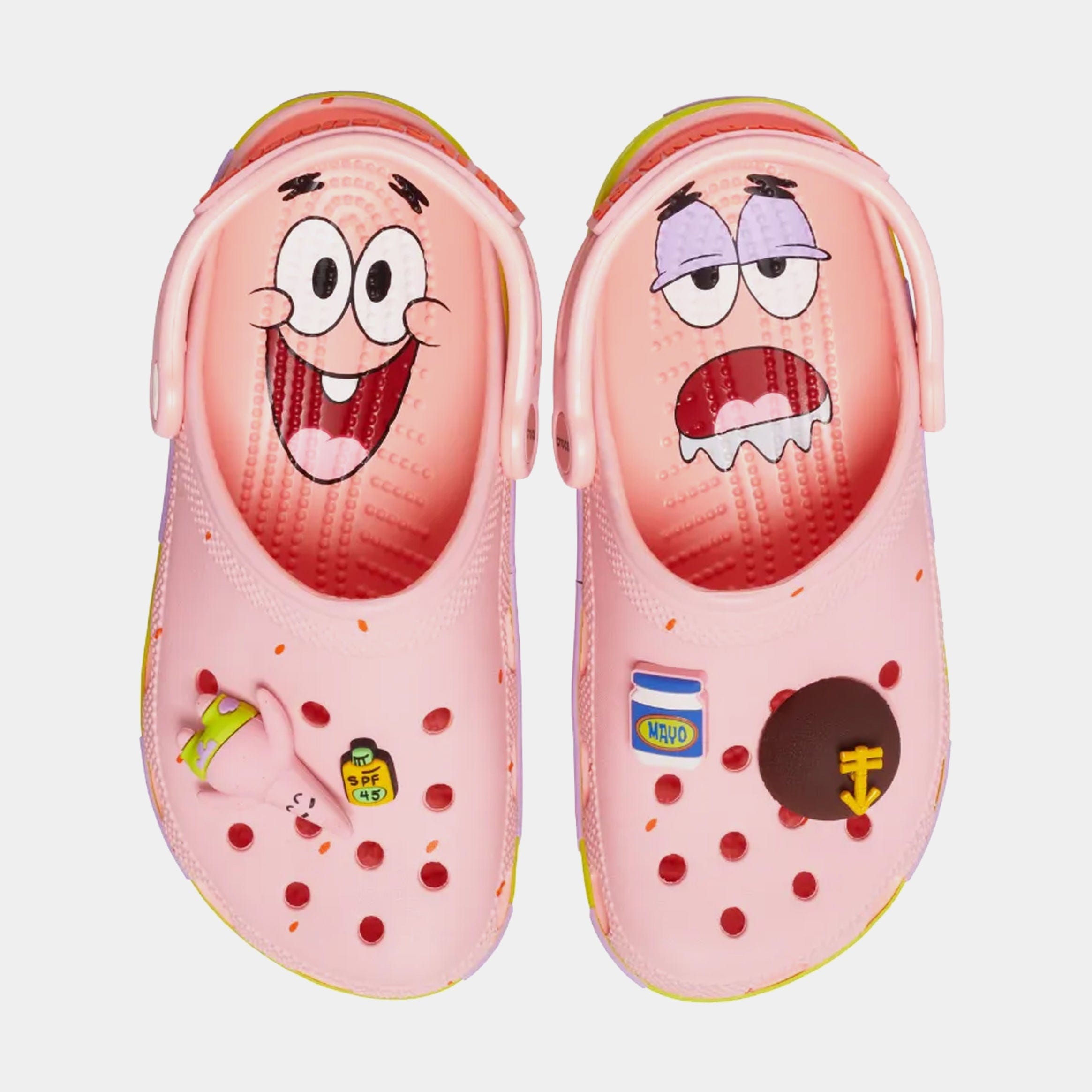 CROCS Patrick Star Classic Clog Mens Sandals (Pink/Green)