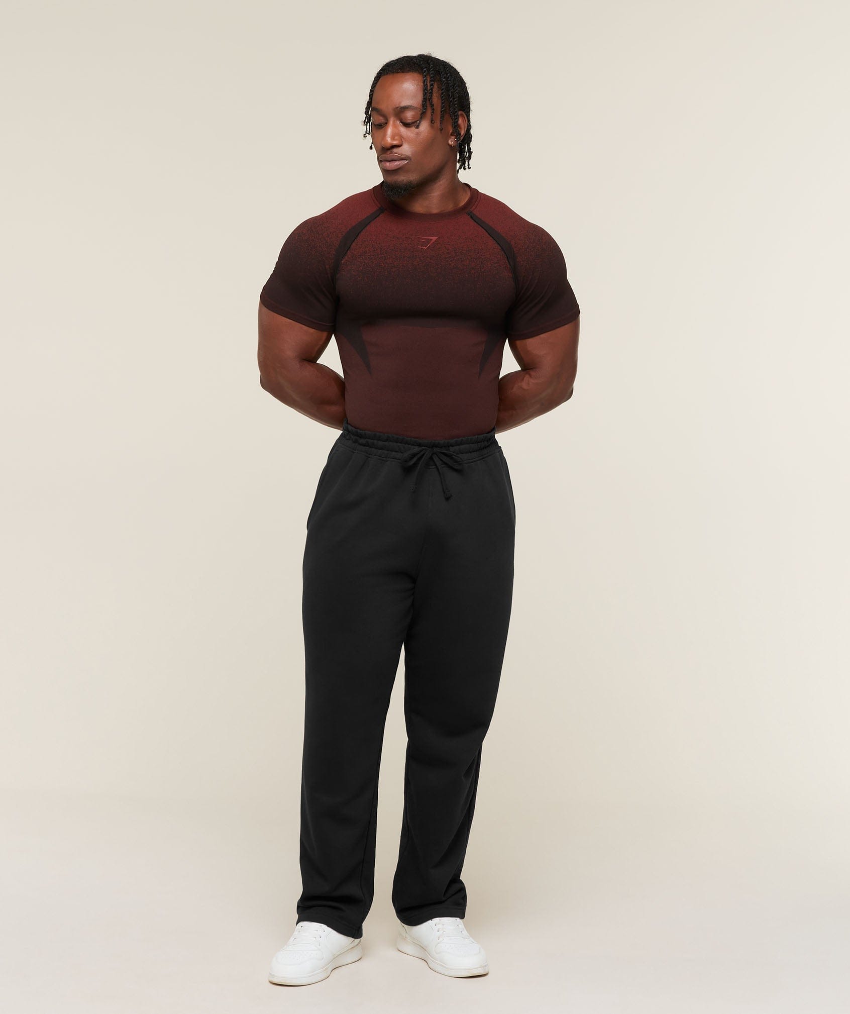 Gymshark Shadow Seamless T-Shirt Sets Red