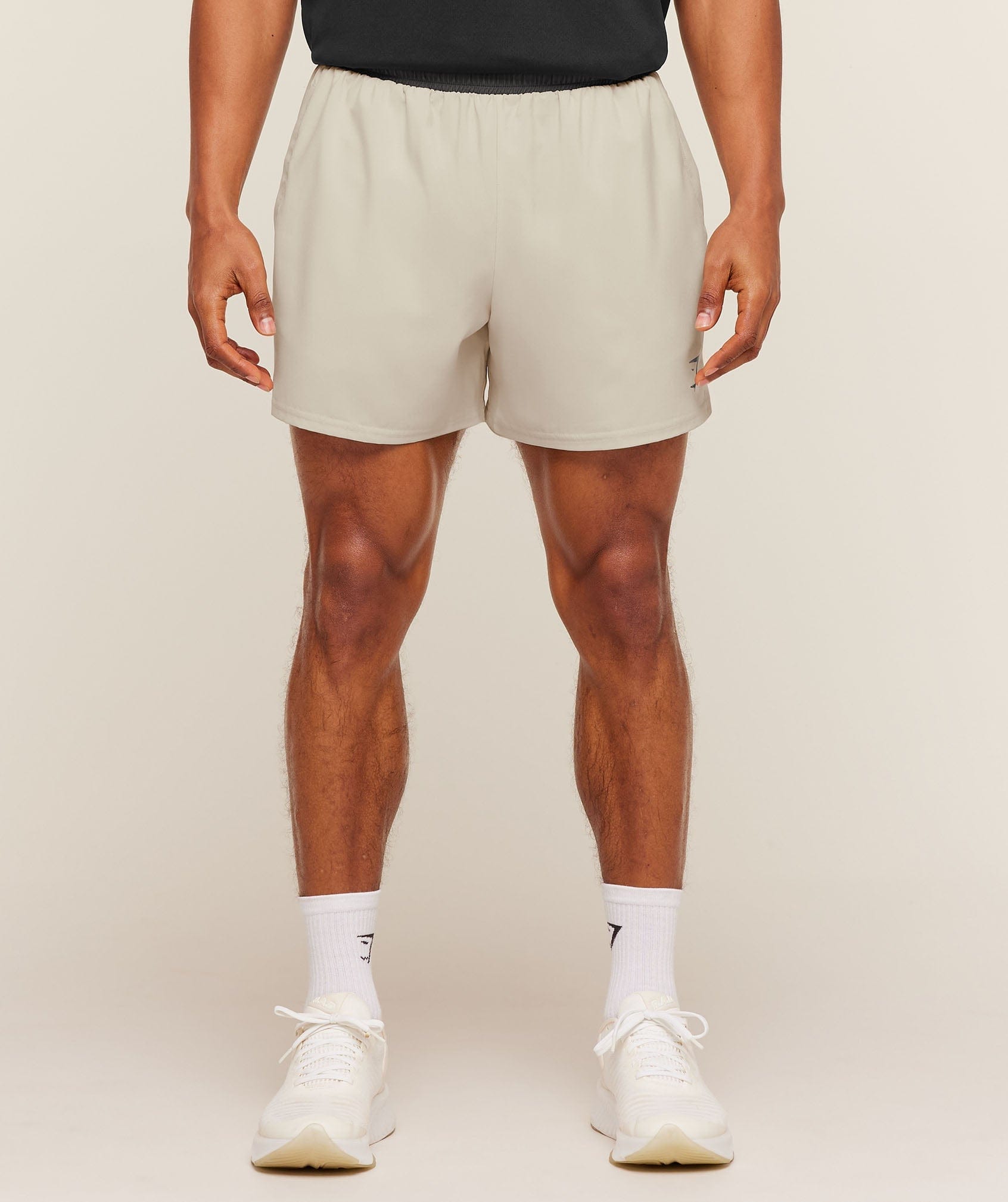 Gymshark Arrival Contrast Shorts Pebble Grey