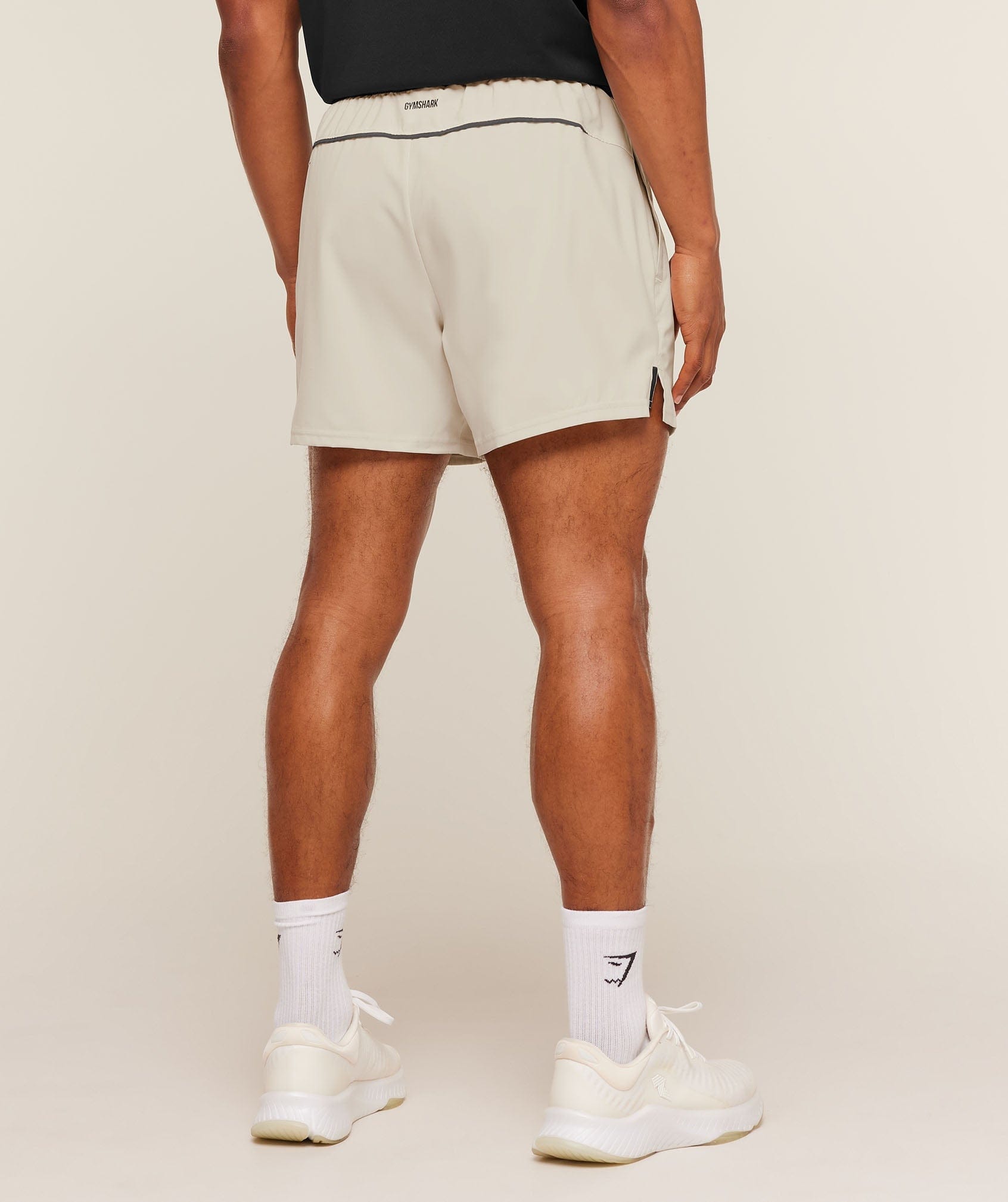 Gymshark Arrival Contrast Shorts Pebble Grey