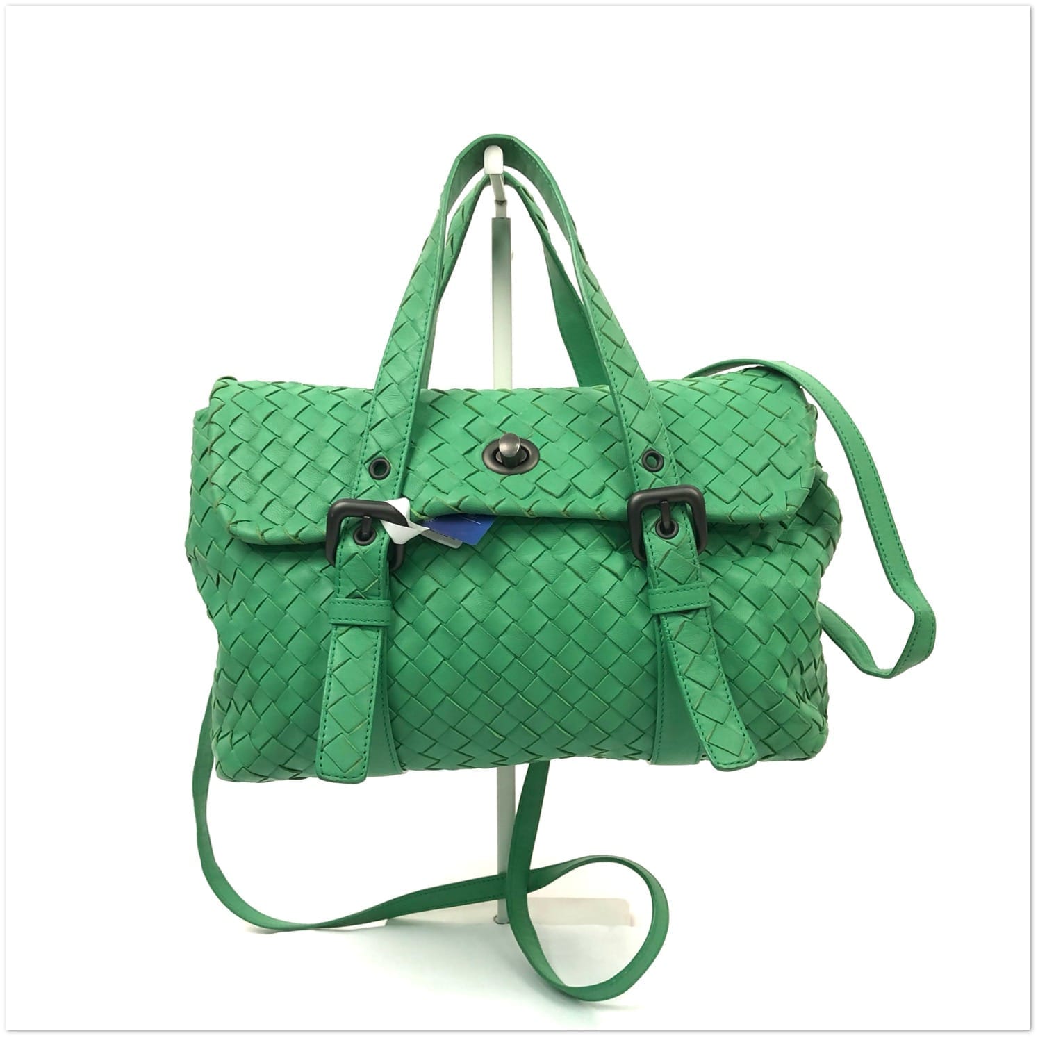 Bottega Veneta Intrecciato Messenger Bag with Brunito Hardware T25185118492