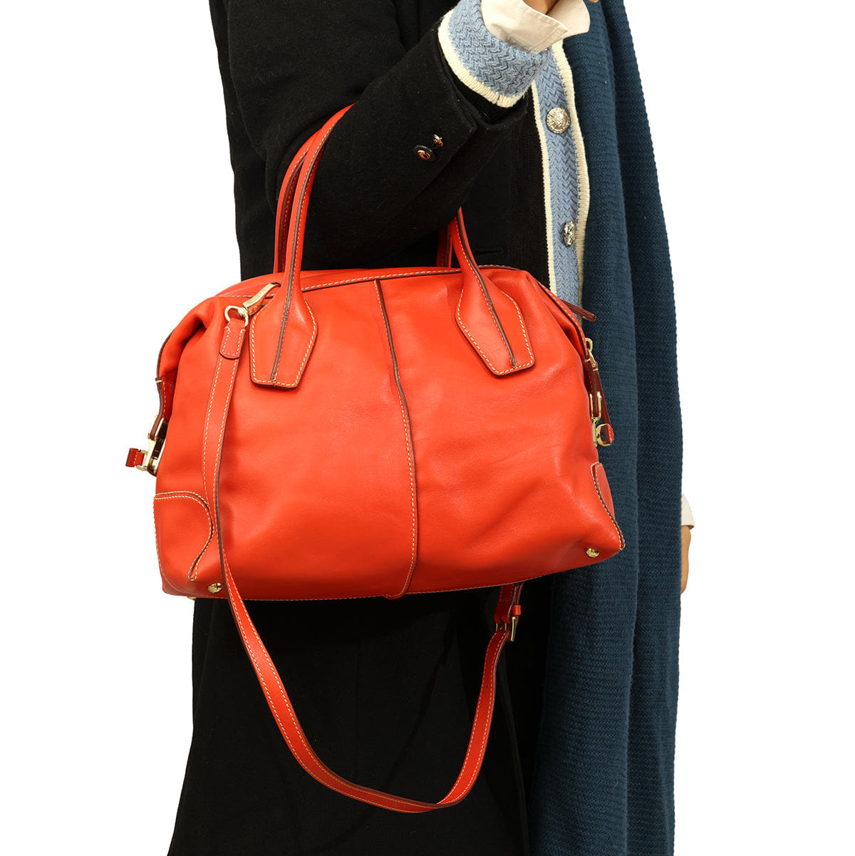 TOD’S D CUBE ORANGE HANDBAG