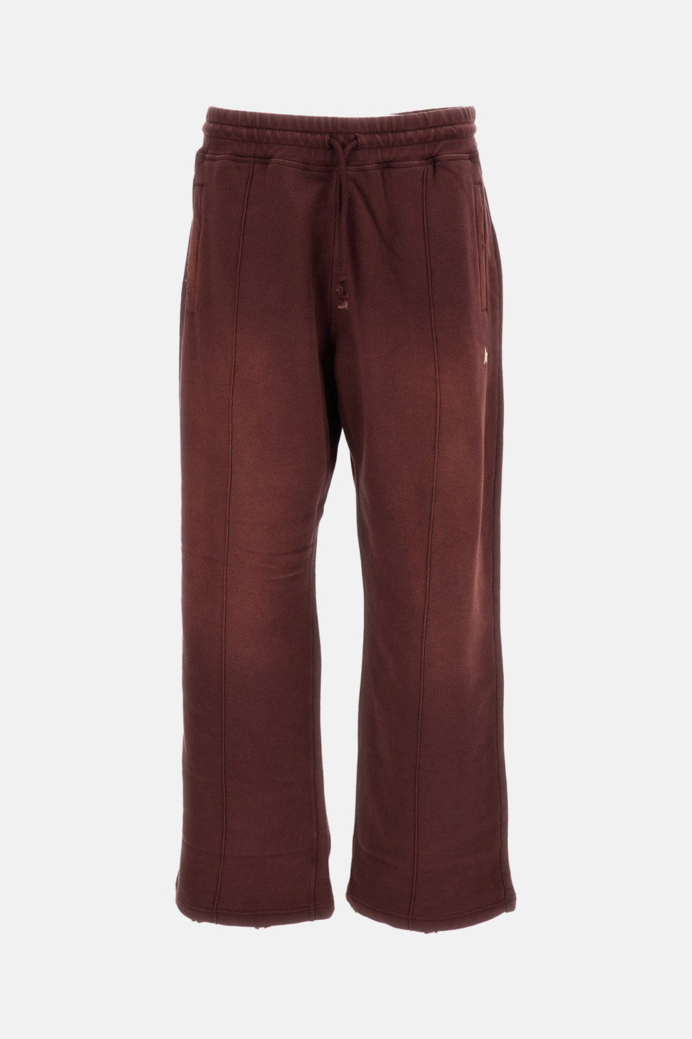 Golden Goose PANTALONI STAR JOGGING A GAMBA LARGA