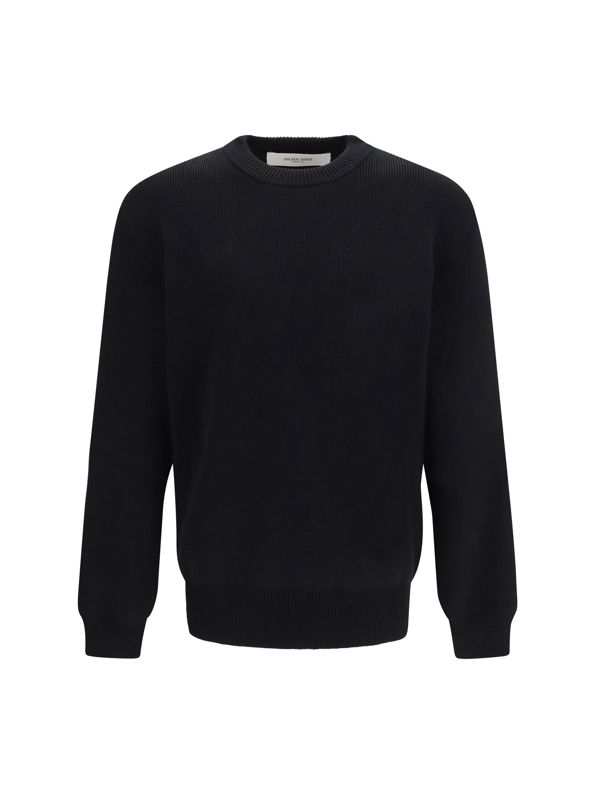 Golden Goose Ribbed Knit Sweater — Black