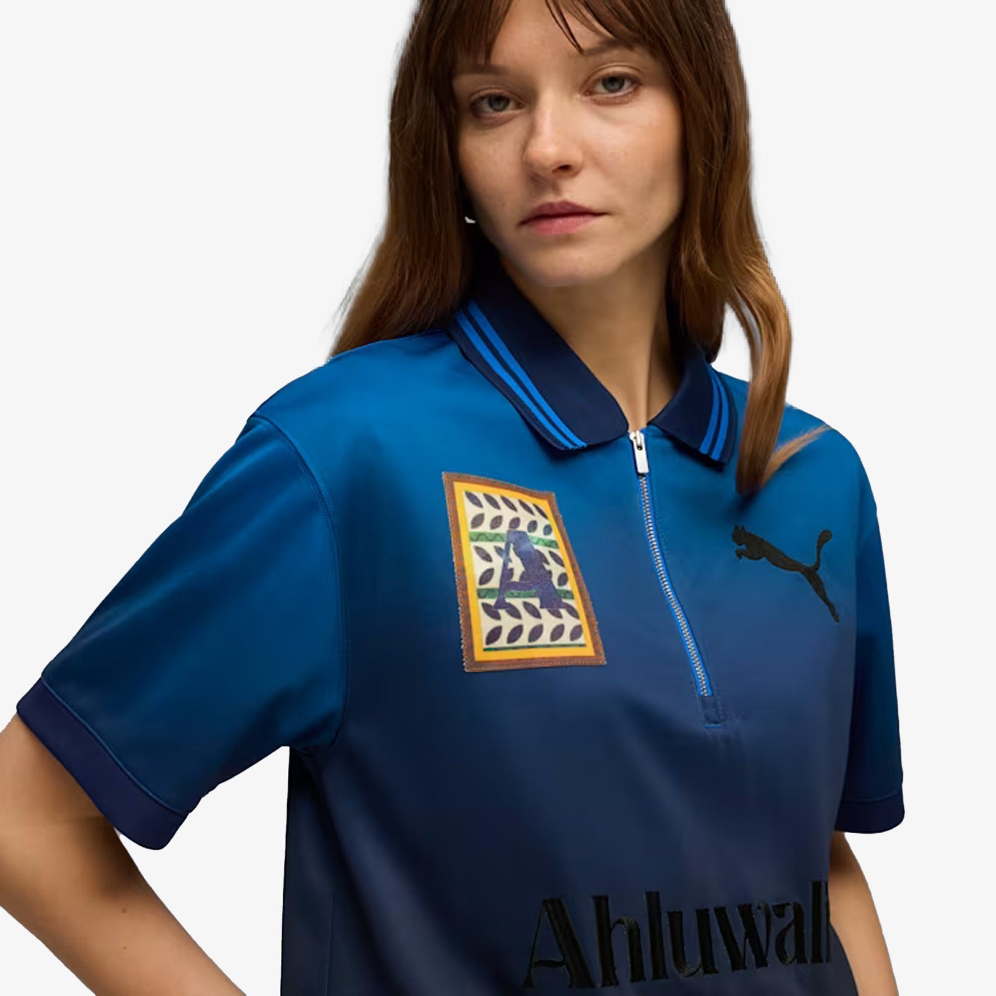 PUMA | x AHLUWALIA RELAXED POLO { RACING BLUE - AOP