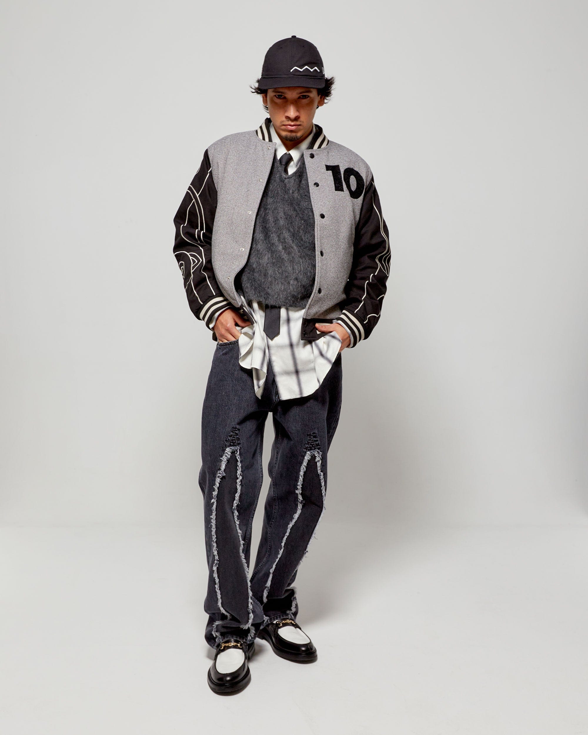New Era Varsity New Era x FOOTDISTRICT 10th Anniversary Unisex Varsity Jacket Unisex