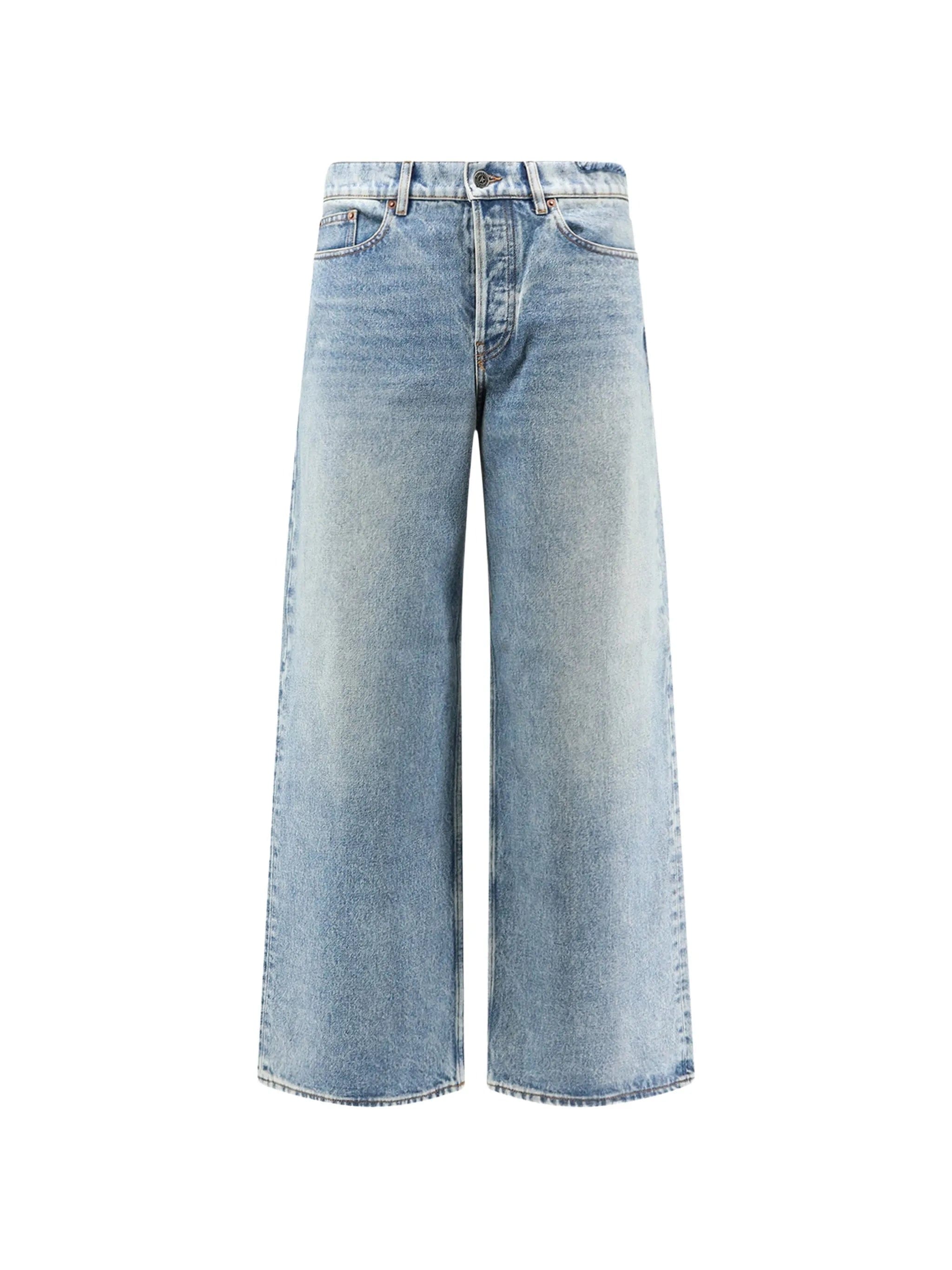 Golden Goose faded - effect wide - leg jeans