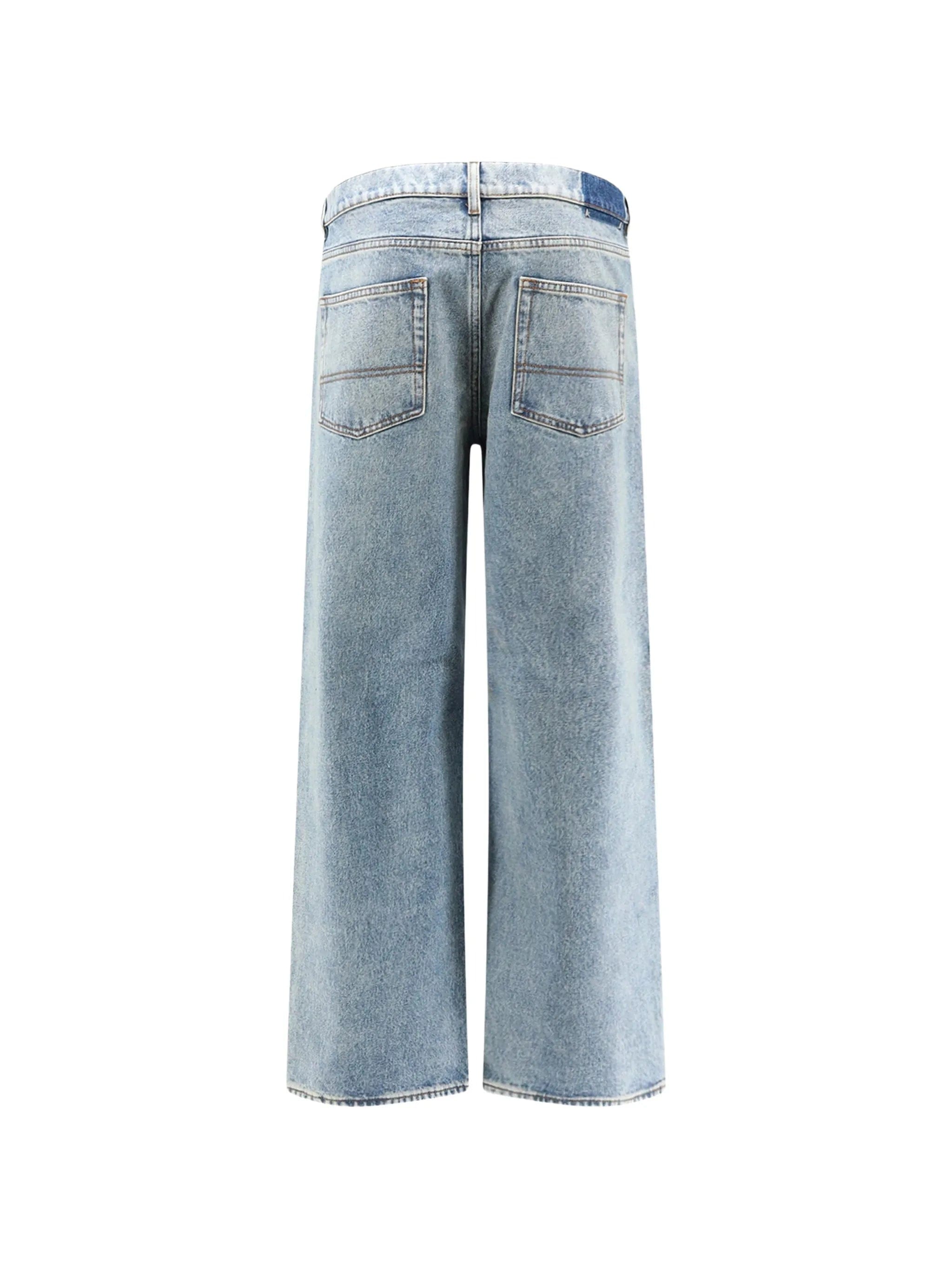 Golden Goose faded - effect wide - leg jeans