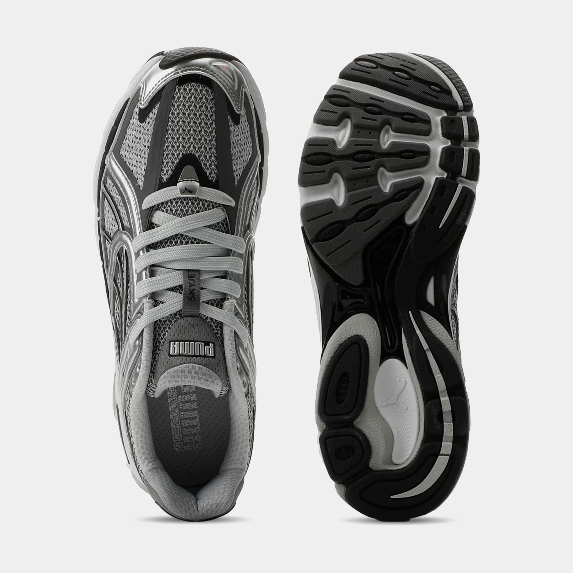 PUMA SkyJet Prisco Mens Lifestyle Shoes (Puma Silver/Puma Black/Glacial Gray)