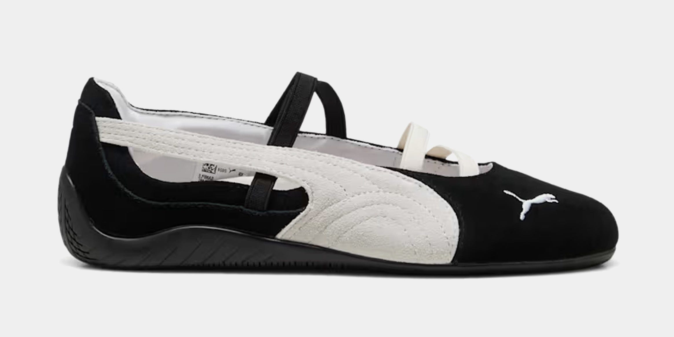 PUMA Speedcat Ballet Suede Womens Lifestyle Shoes (Black/White/Black)