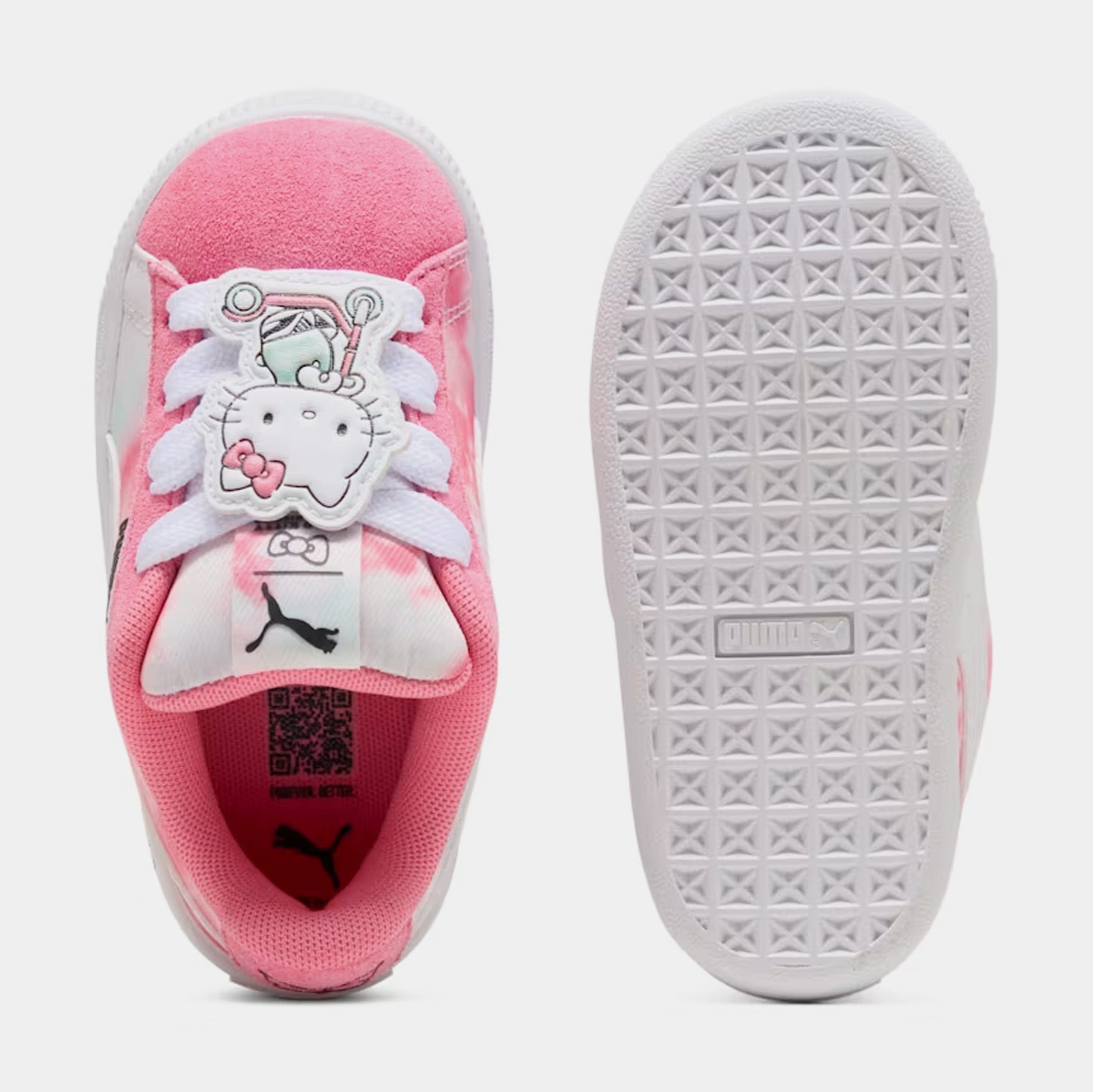 PUMA Hello Kitty And Friends Suede XL Toddler Lifestyle Shoes (Magic Rose/Peaceful Blue)