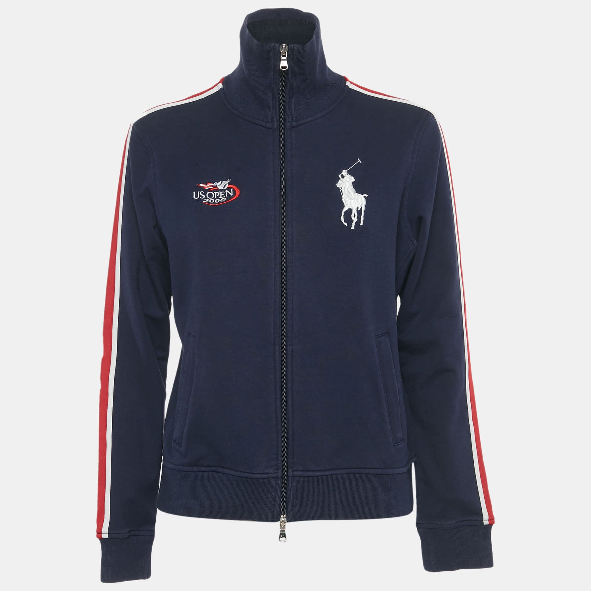 Ralph Lauren Navy Blue Cotton Us Open Ballsperson Jacket
