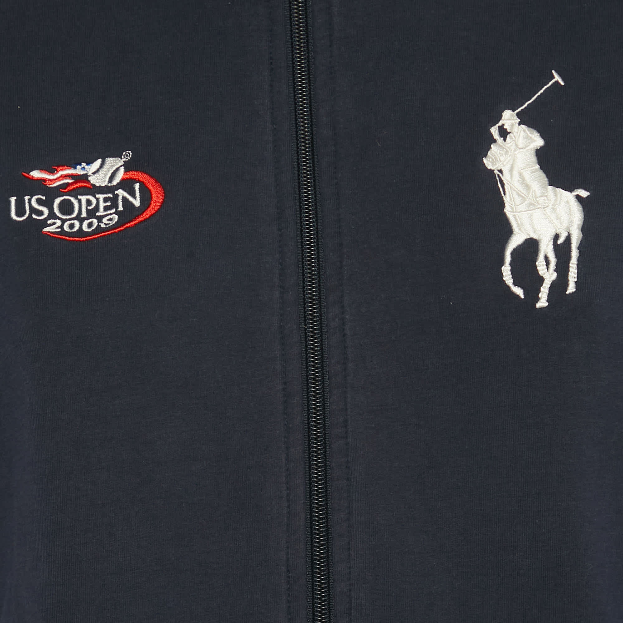 Ralph Lauren Navy Blue Cotton Us Open Ballsperson Jacket