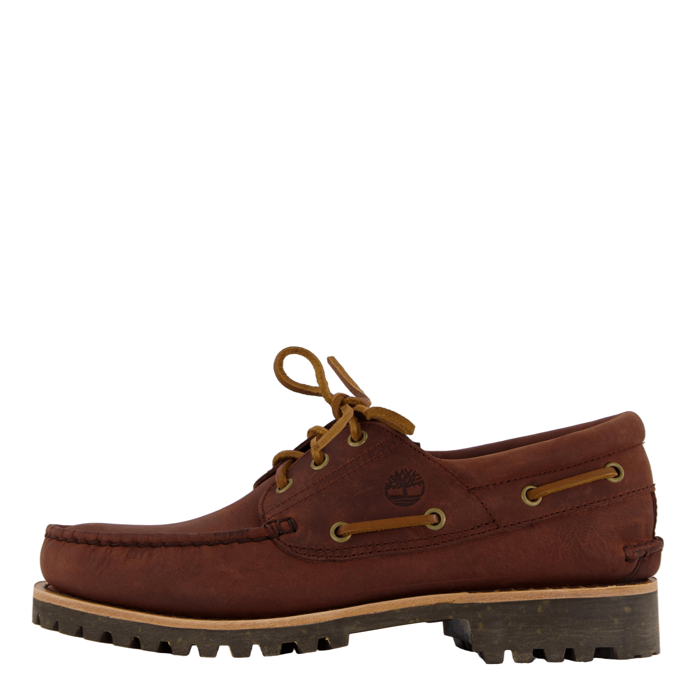Timberland Authentic Boat Shoe Medium Brown Full Grain