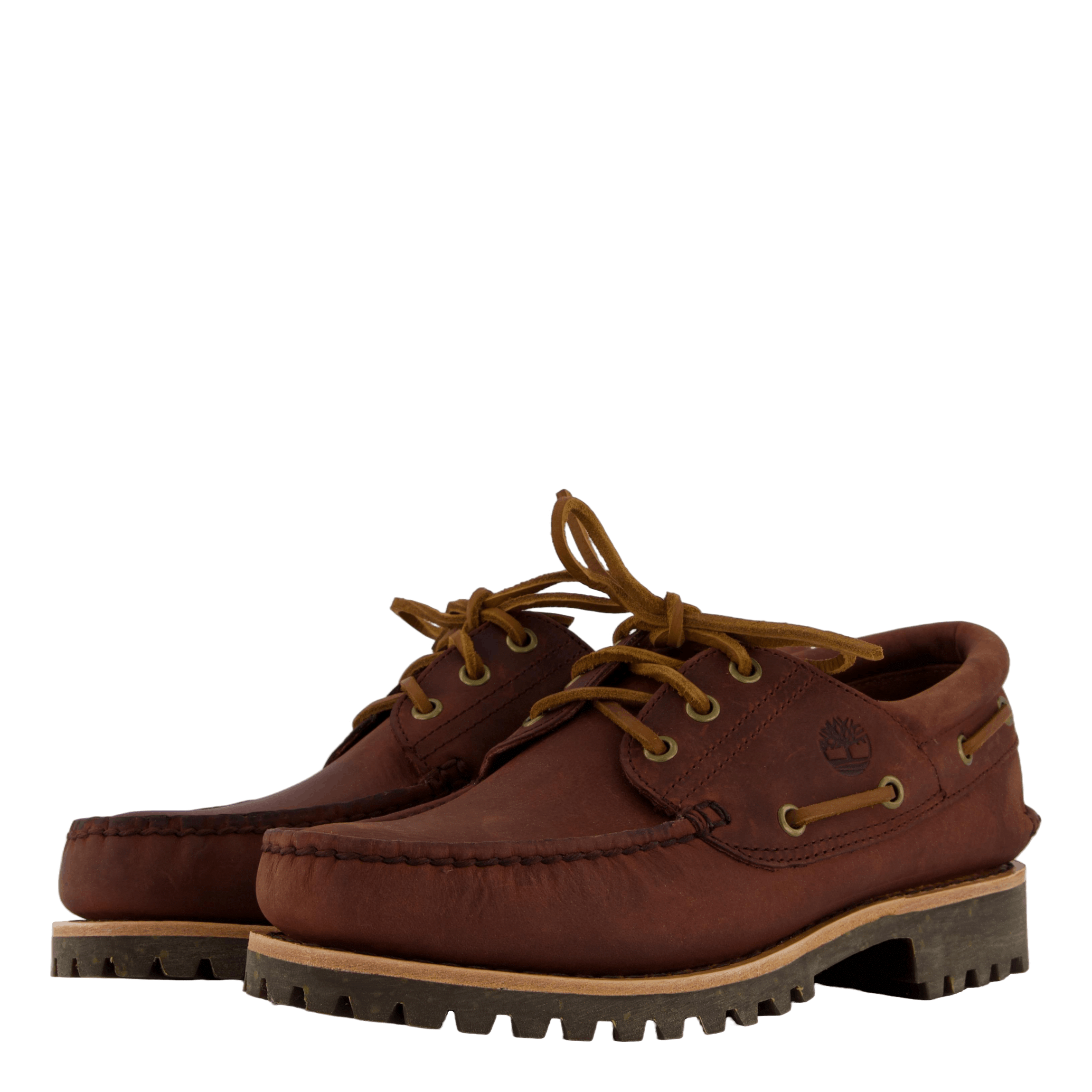 Timberland Authentic Boat Shoe Medium Brown Full Grain