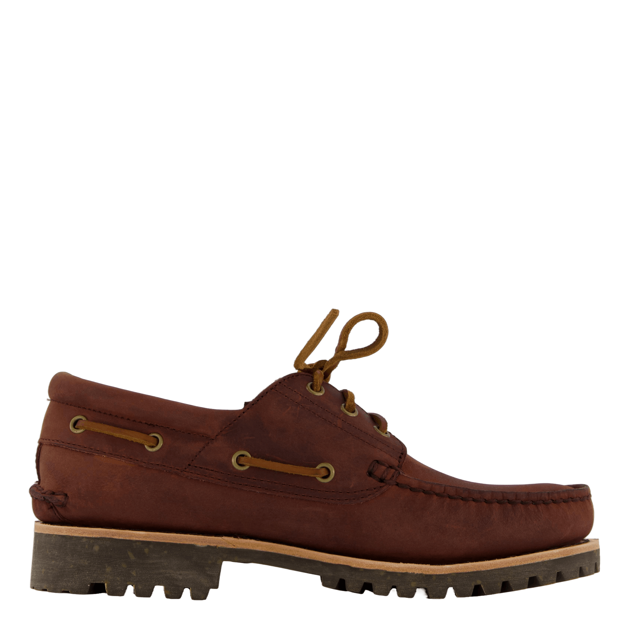 Timberland Authentic Boat Shoe Medium Brown Full Grain
