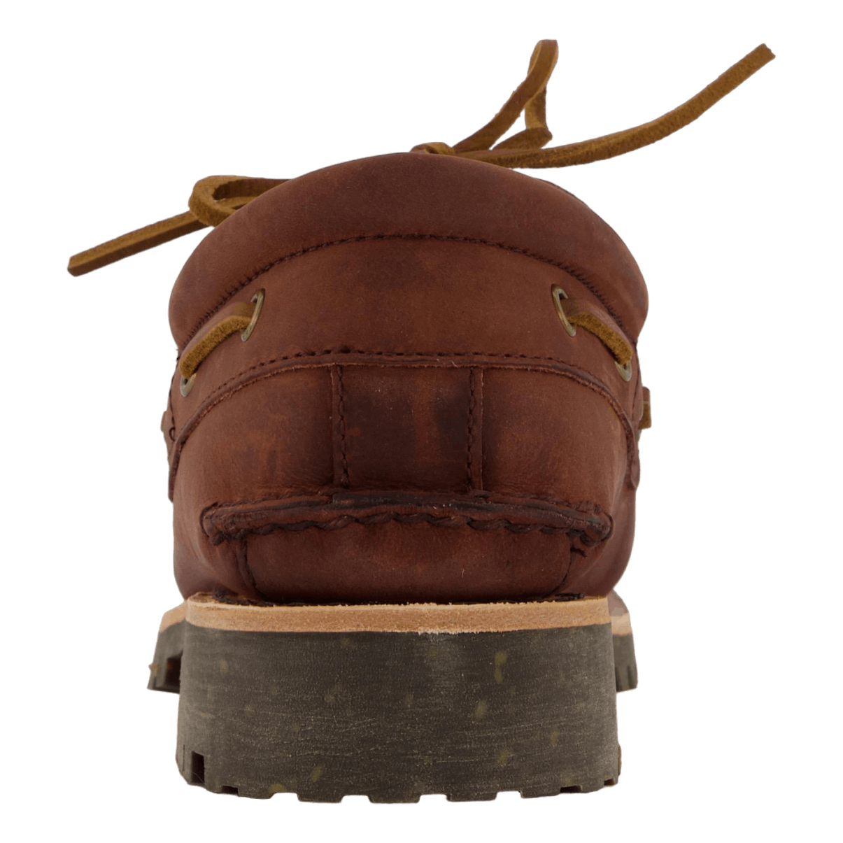 Timberland Authentic Boat Shoe Medium Brown Full Grain