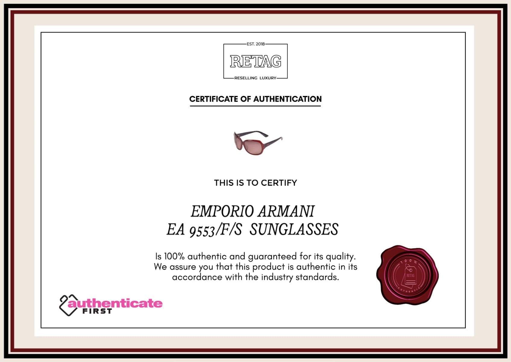 Emporio Armani Ea 9553/F/S Sunglasses