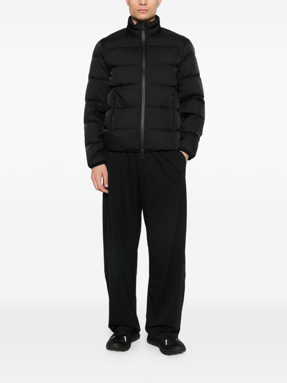 Emporio Armani Nylon Down Down Jacket — Black