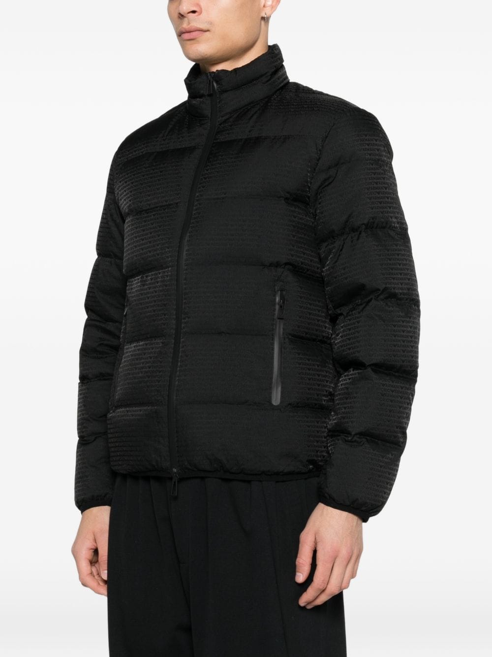Emporio Armani Nylon Down Down Jacket — Black
