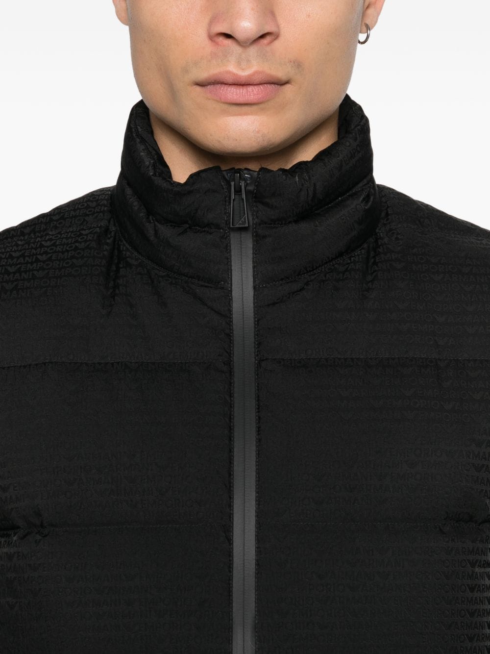 Emporio Armani Nylon Down Down Jacket — Black