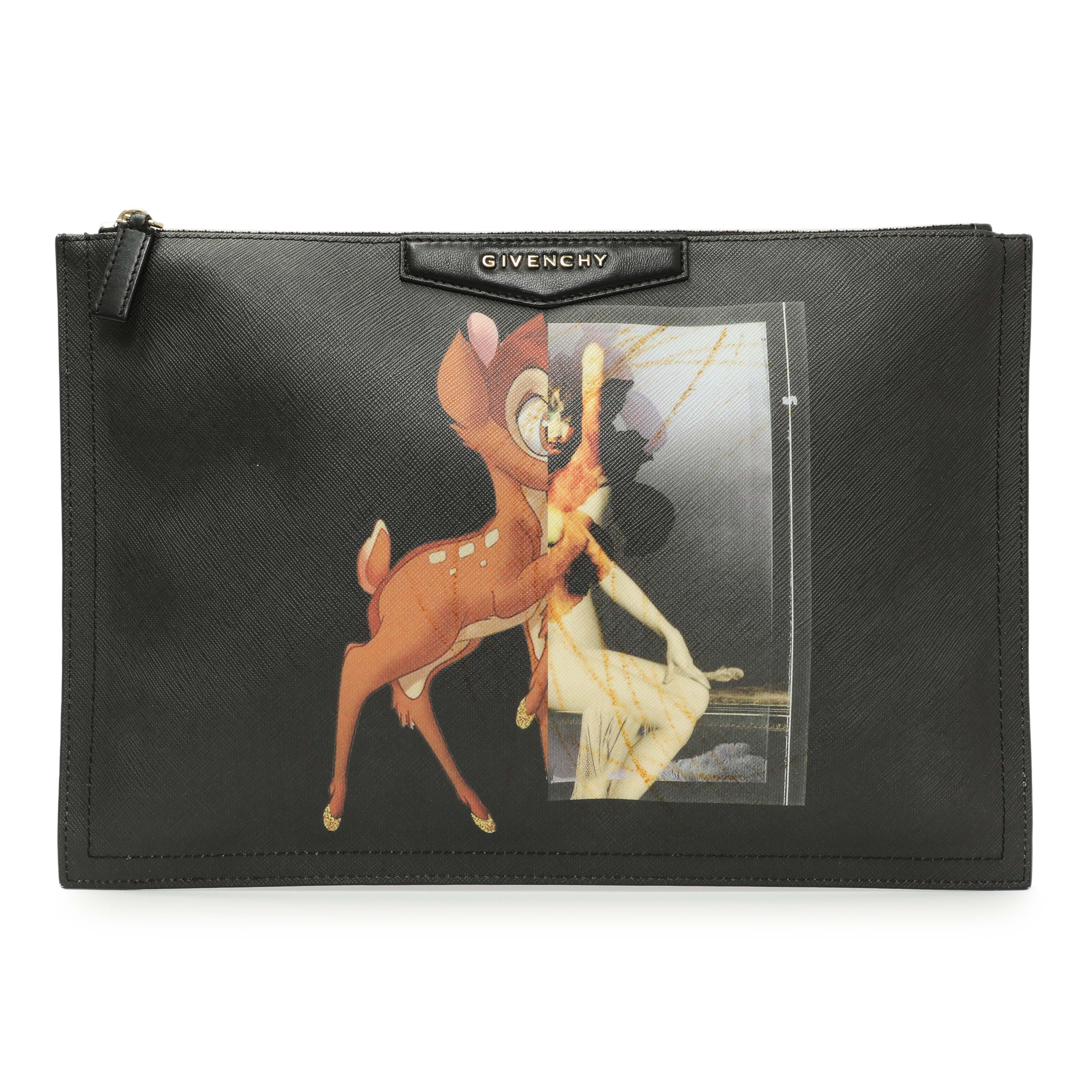 Givenchy Bambi Print Canvas Cosmetic Pouch