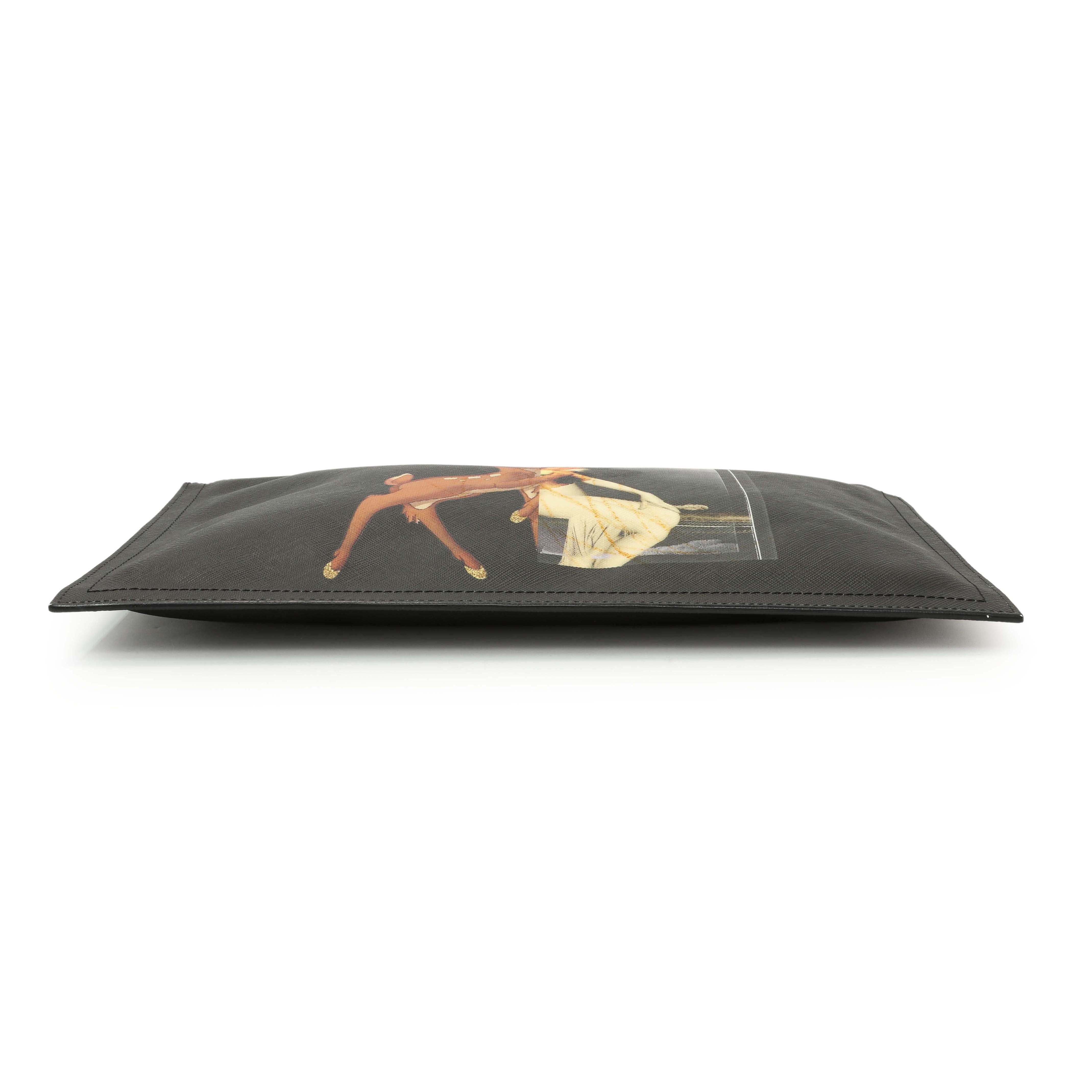 Givenchy Bambi Print Canvas Cosmetic Pouch