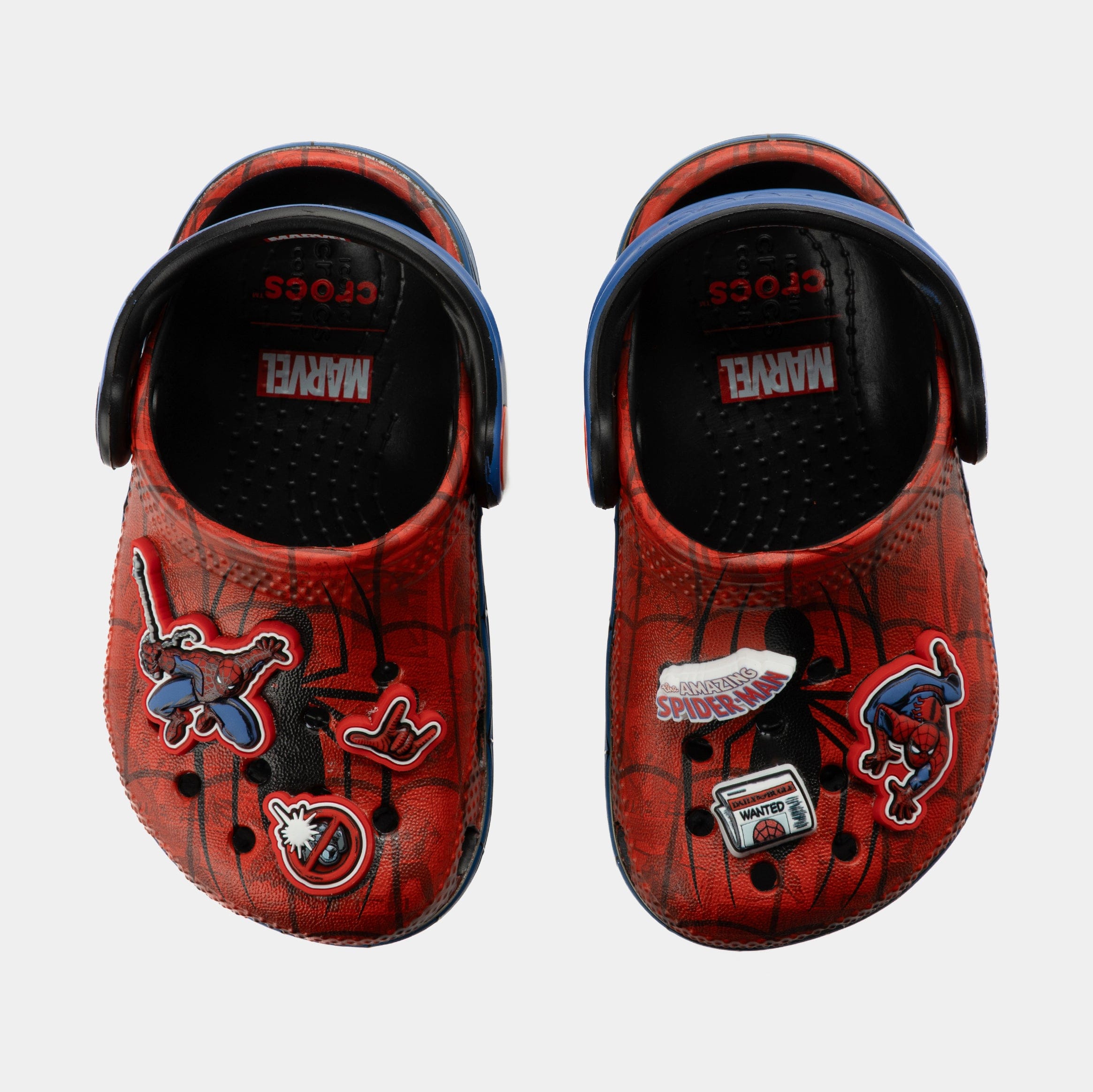 CROCS Marvel Spider - Man Classic Clog Infant Toddler Sandals (Red/Blue)