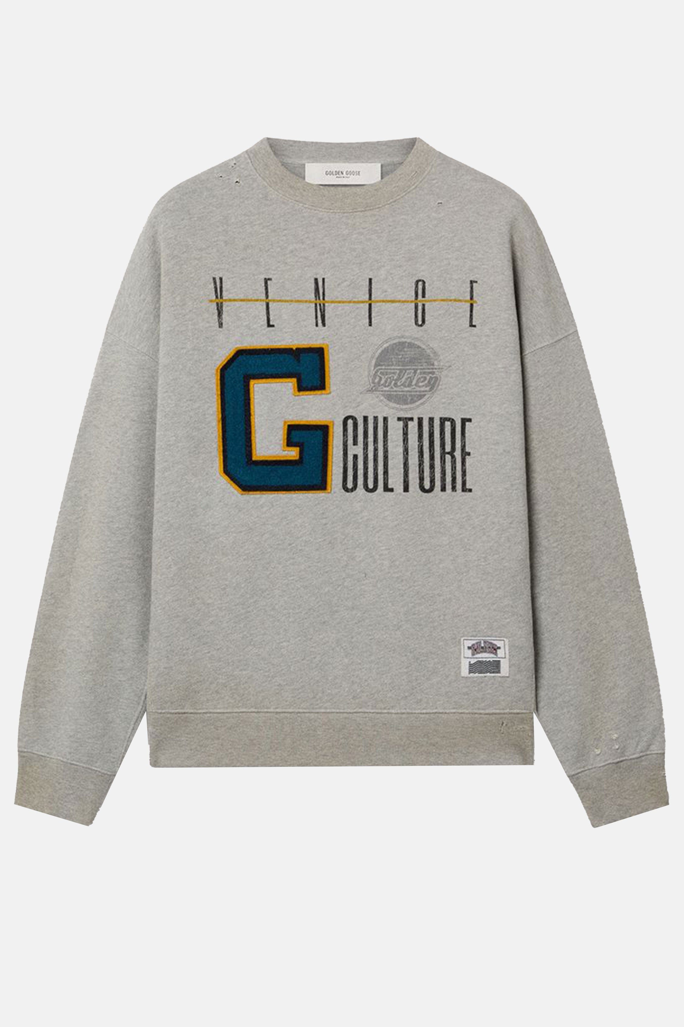 Golden Goose FELPA GIROCOLLO CON STAMPA