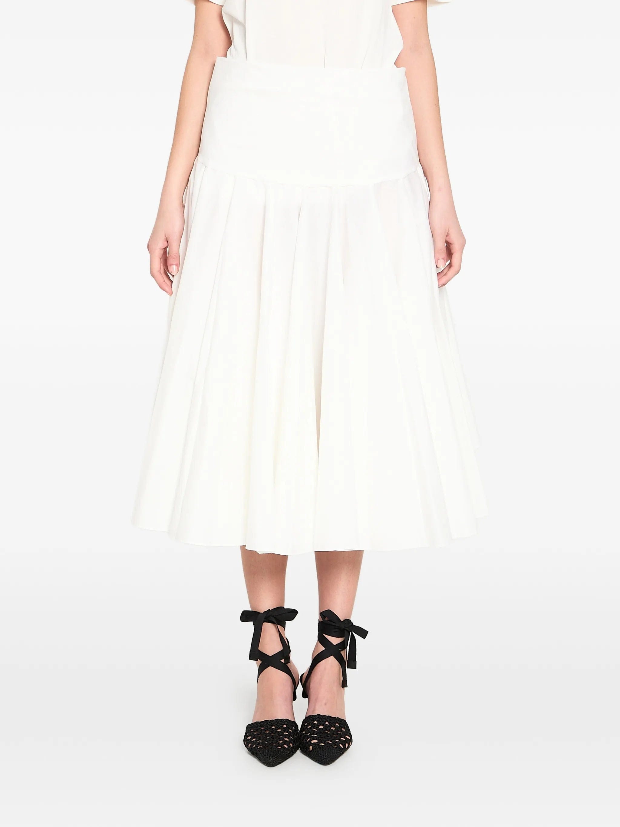 Jacquemus draped midi skirt