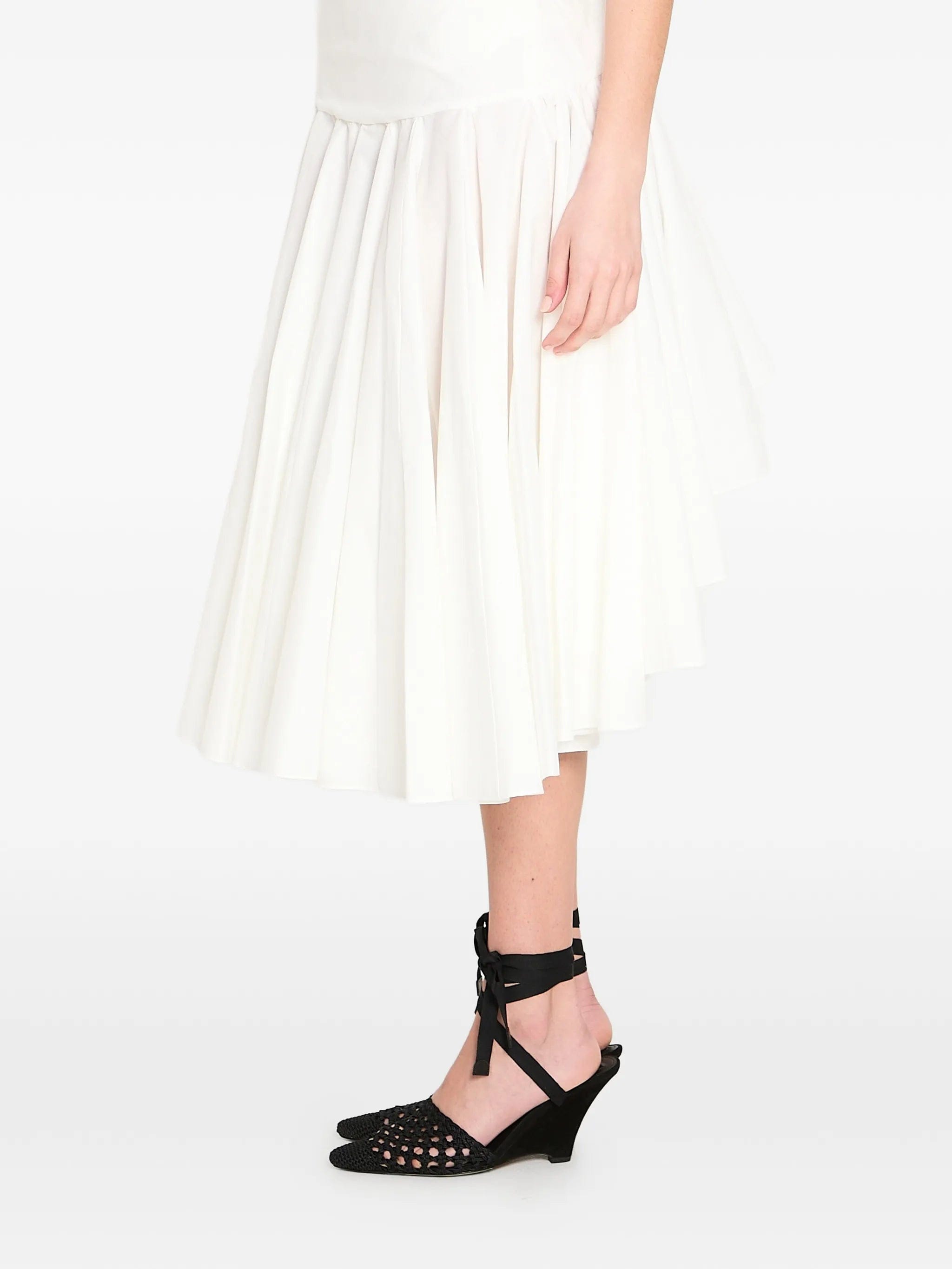 Jacquemus draped midi skirt